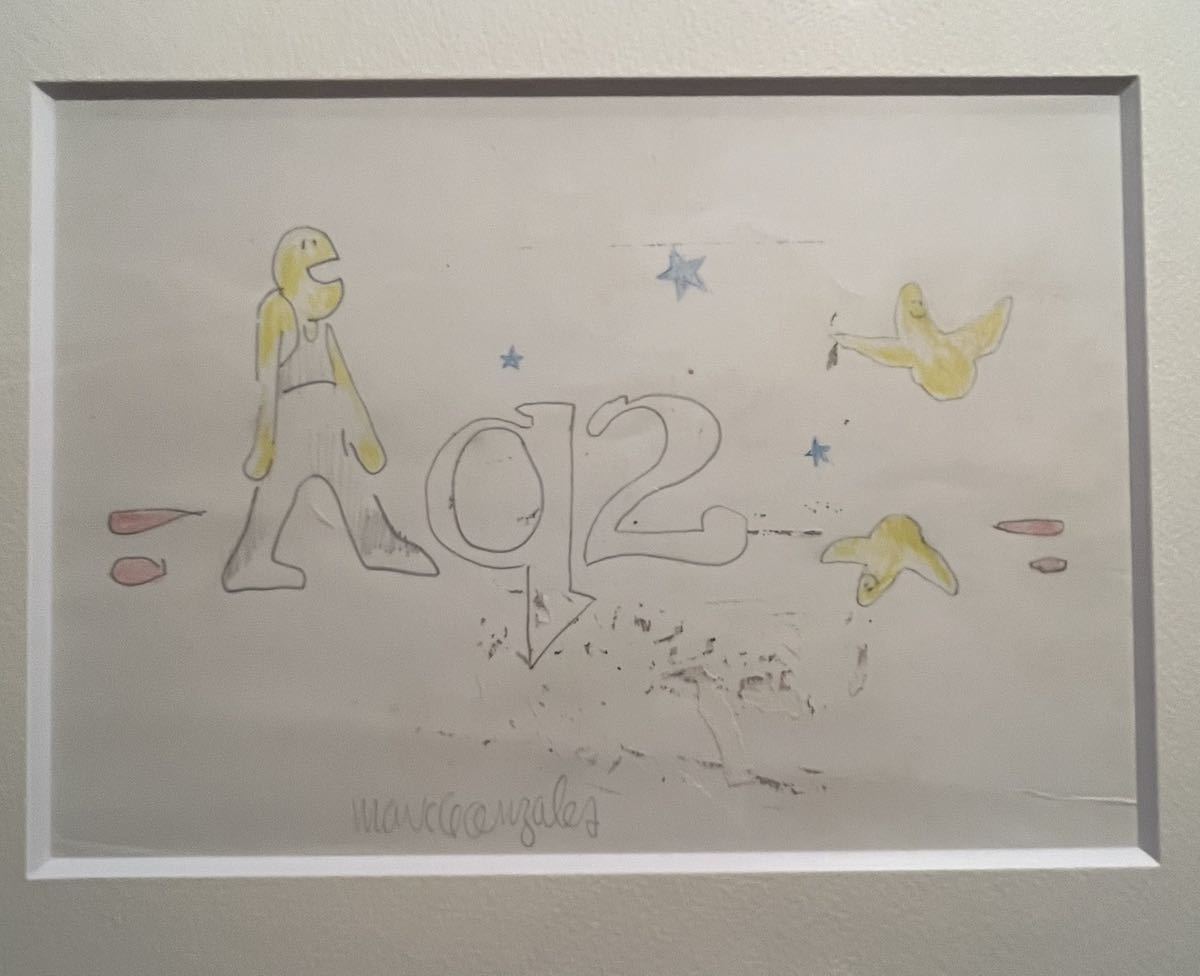 Mark Gonzales マークゴンザレス GONZ オリジナル原画 額付 Mark