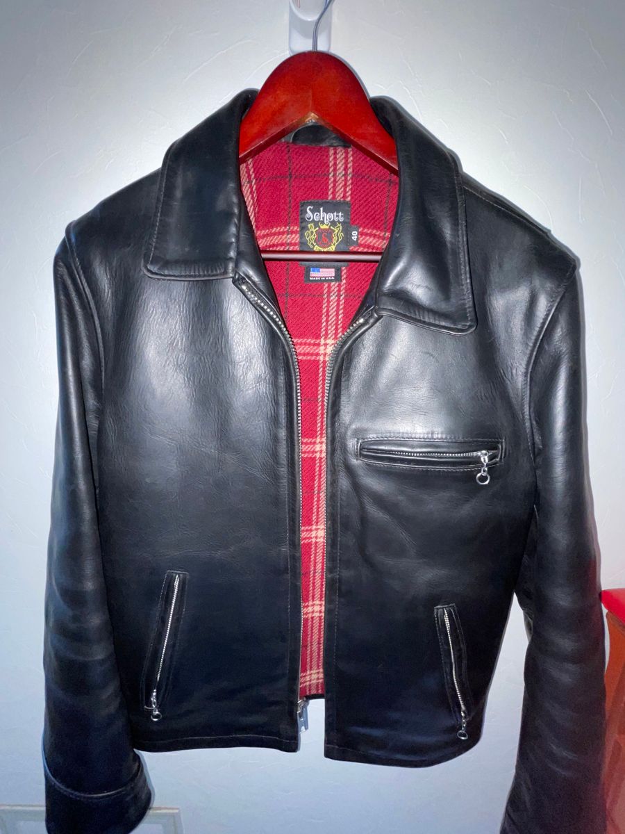 Schott シングルライダース 革ジャン 6103us ホーウィンレザー｜Yahoo