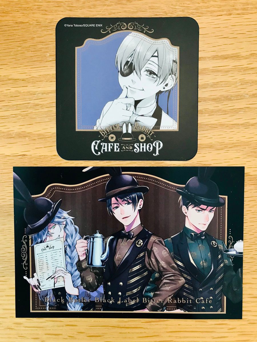 黒執事 シエル ビタラビ カフェ コースター 缶バッジ Gファンタジー