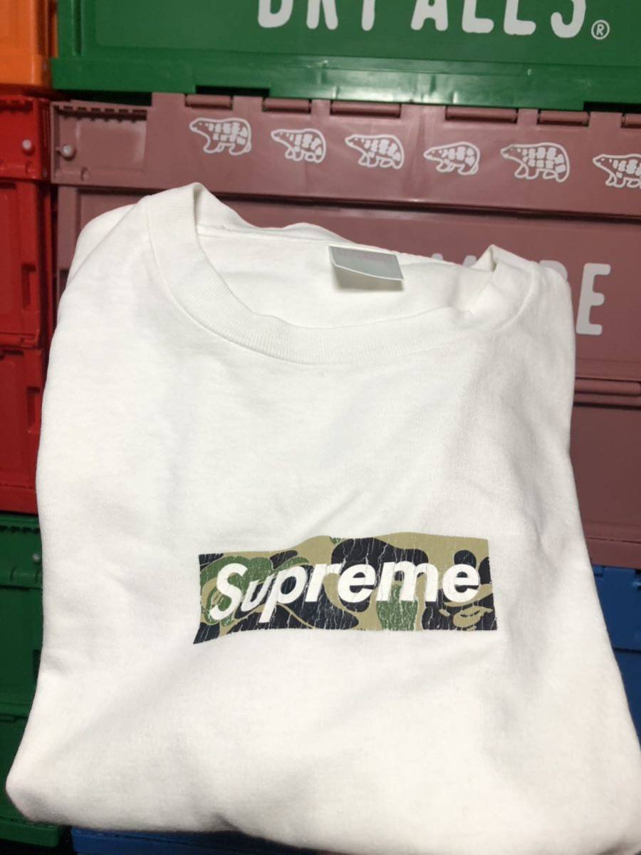 Supreme Tag Supreme Bape Box Logo Tee A BATHING APE X SUPREME BOX