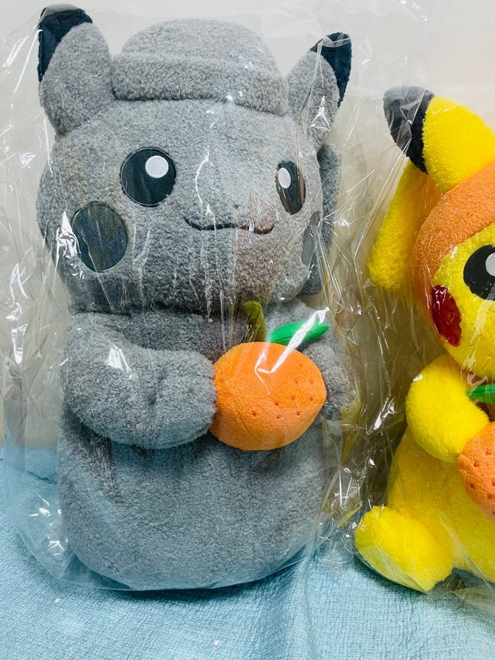 ポケモン big ピカチュウ ぬいぐるみ 韓国済州限定 チェジュ島 青