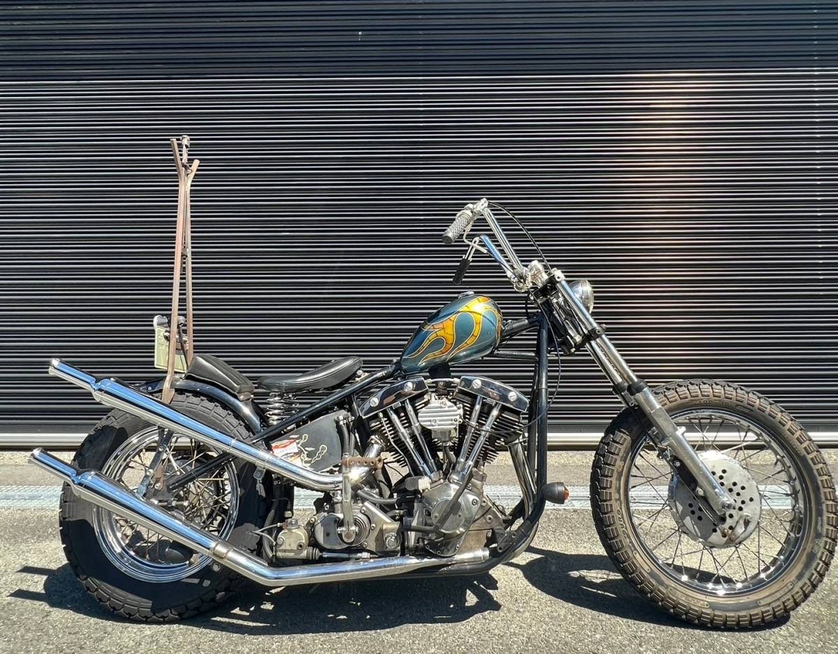 50s マッドフラップ チョッパー ハーレー パン ナックル ショベル