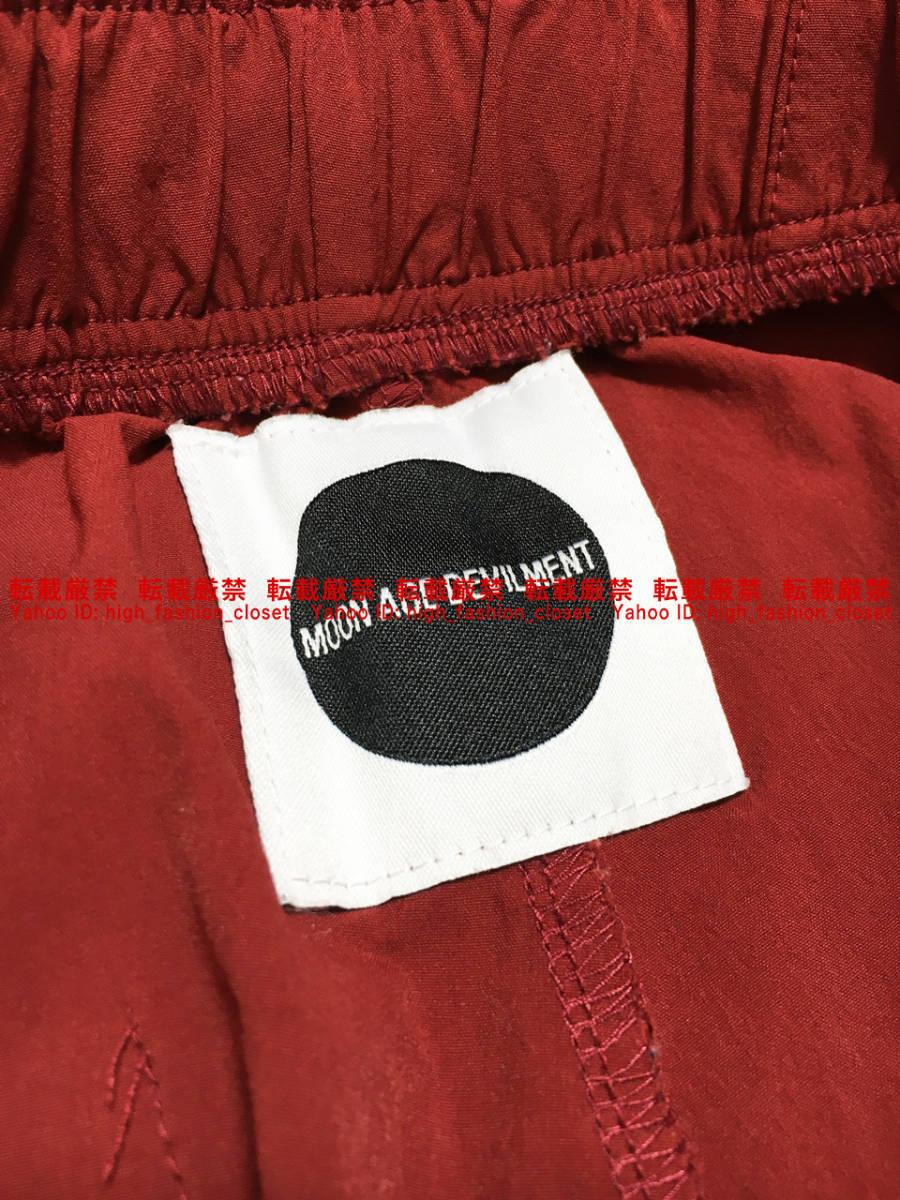 美品 清春着 Moonage Devilment サルエル トラック パンツ WINE 01