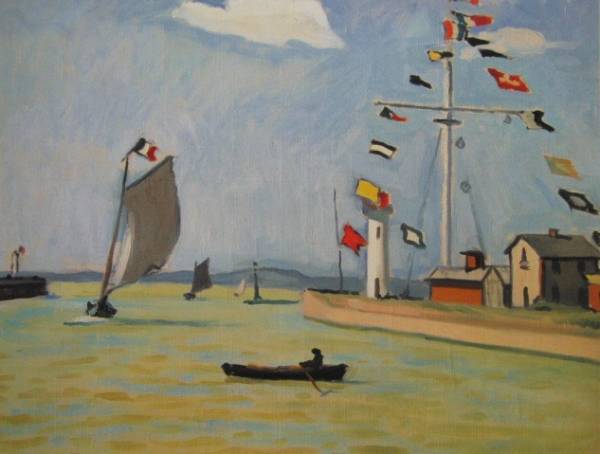 アルベール・マルケ、小道、希少画集画、新品高級額装付