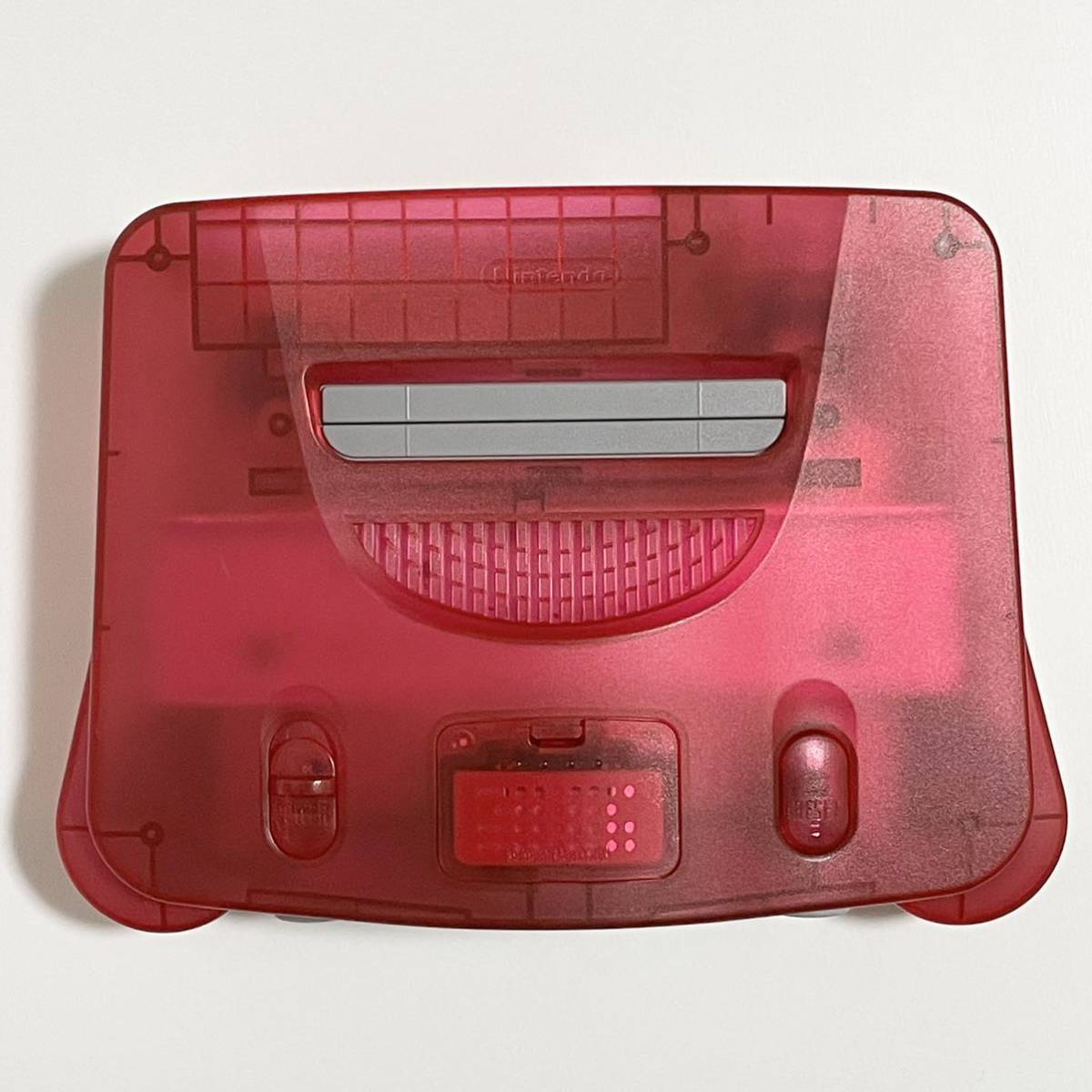 動作確認済み ニンテンドー64 クリアレッド 本体 メモリー拡張パック