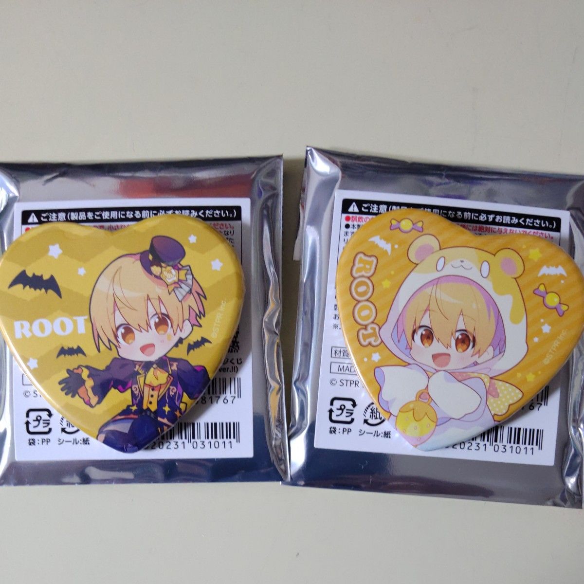 すとぷり ハート缶バッチ 2023 Halloween ver るぅと君セット｜Yahoo