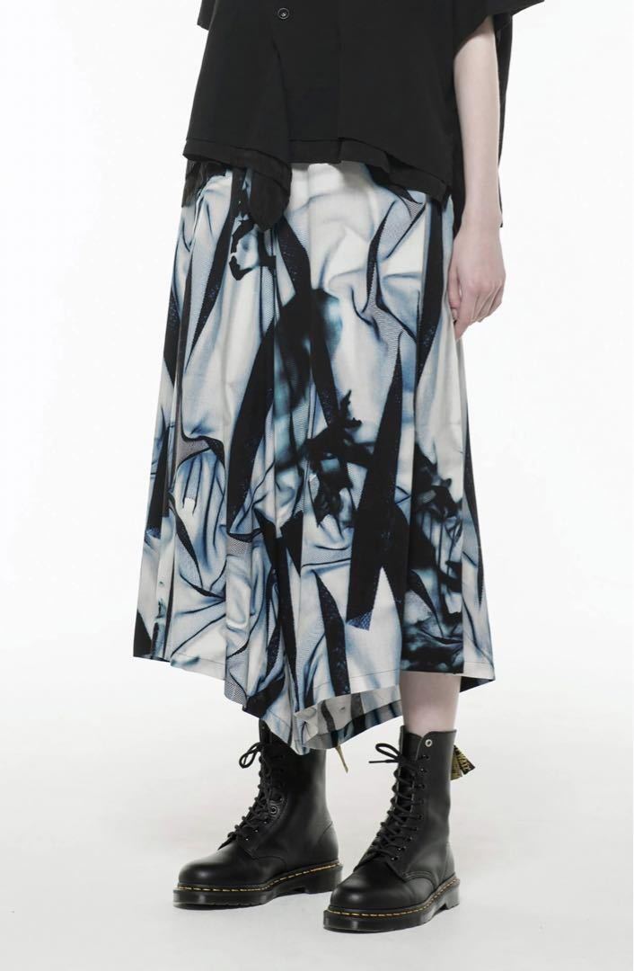 Yohjiyamamoto ワイドキュロットハイウエストパンツ