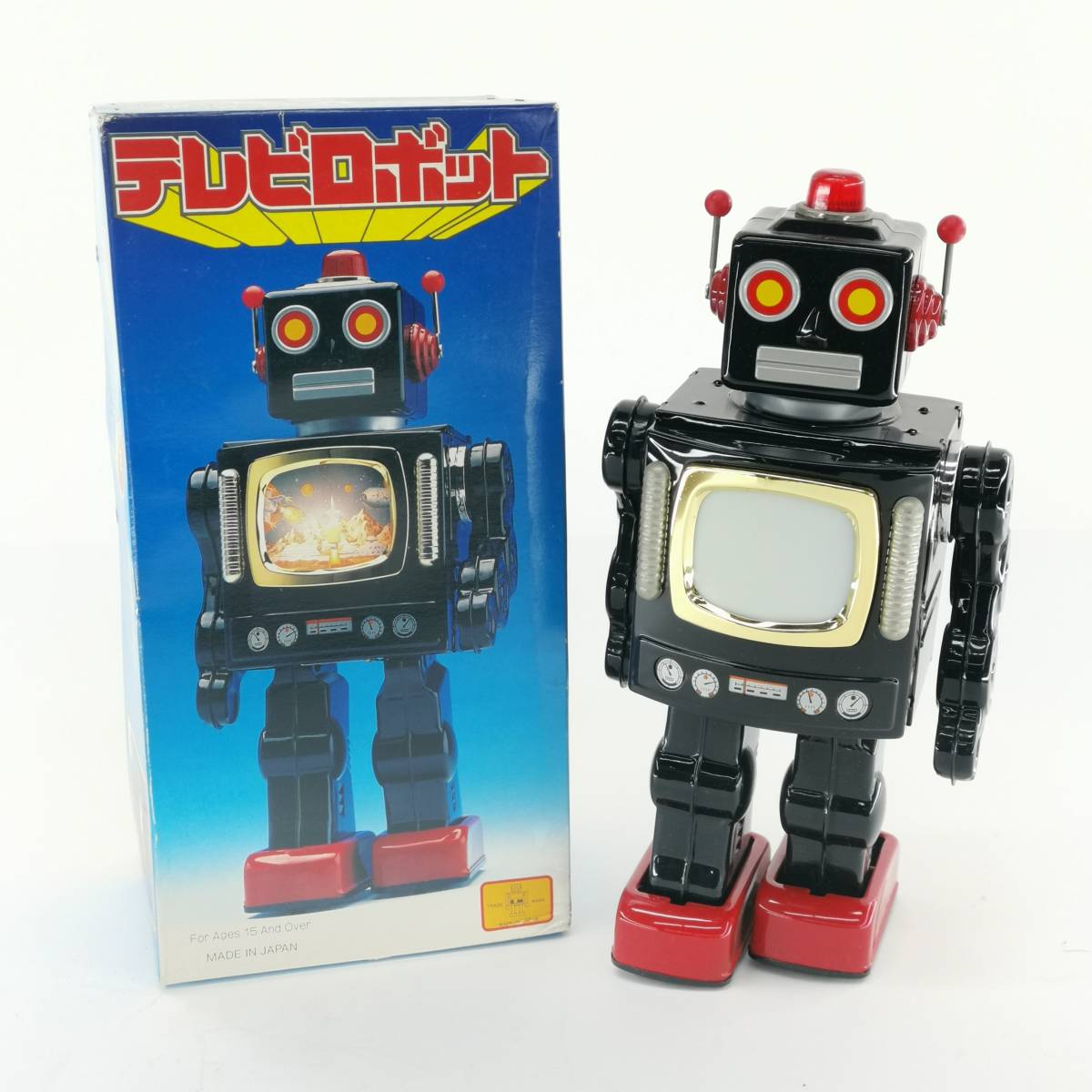 送料無料 メタルハウス テレビロボット ブリキ ロボット 昭和レトロ
