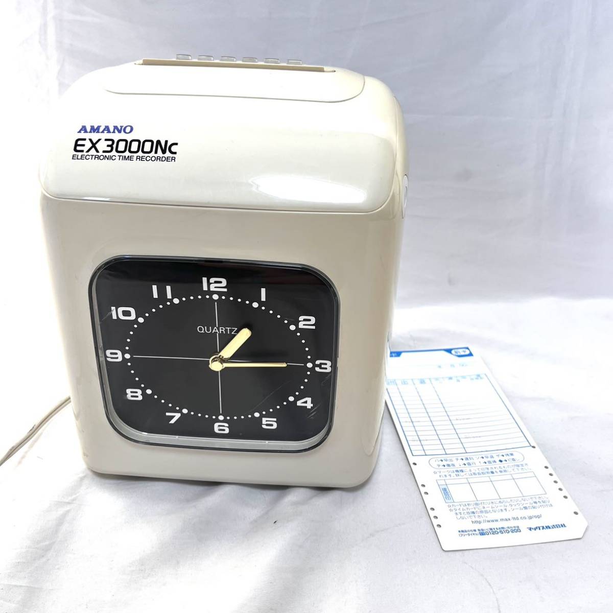 送料無料 アマノタイムレコーダー AMANO EX3000Nc タイムカード｜Yahoo