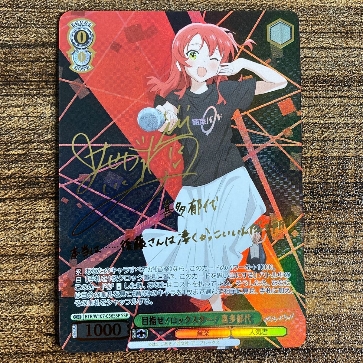 目指せ！ロックスター！ 喜多郁代 SSP ヴァイスシュヴァルツ ぼっち