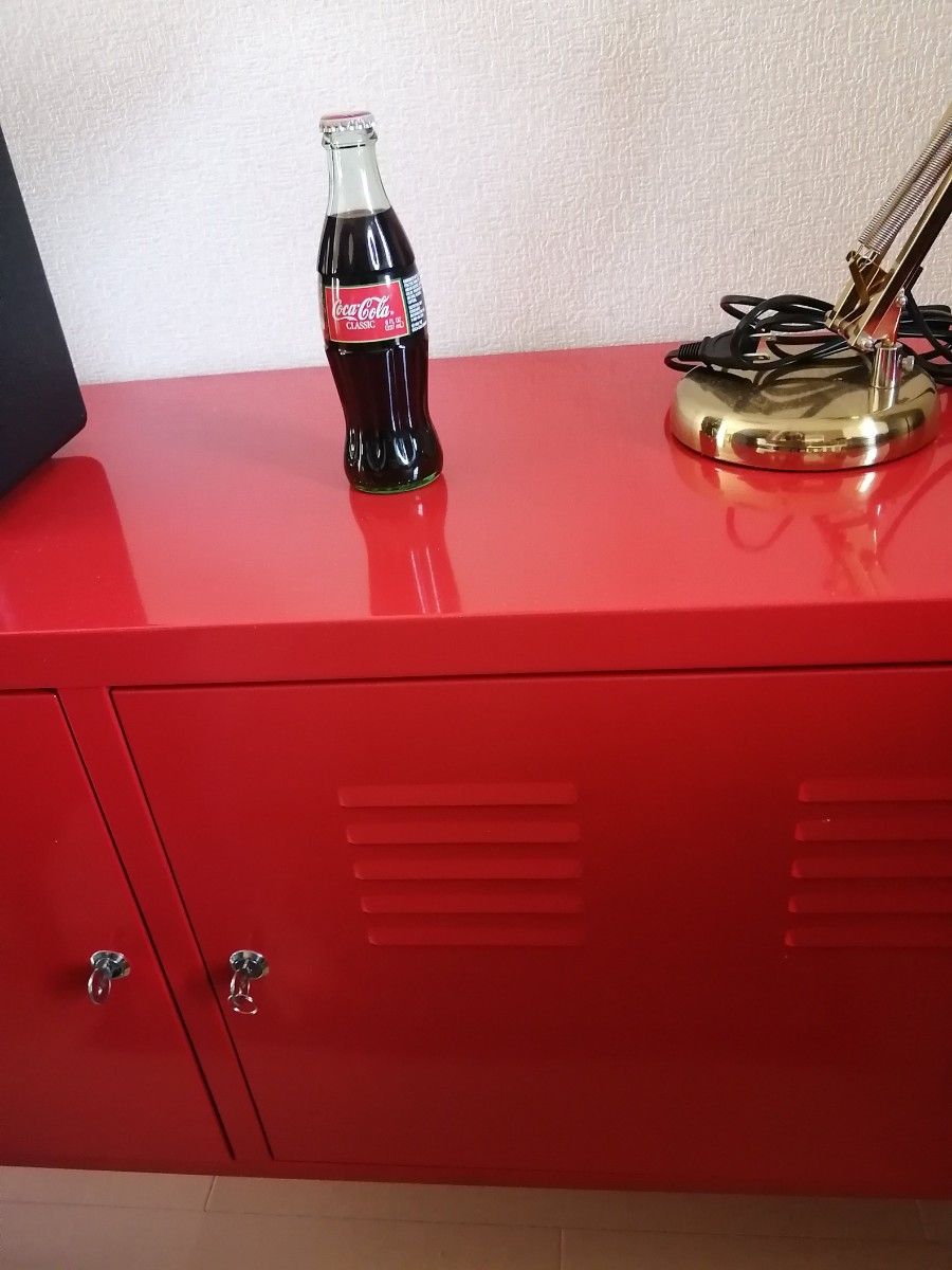 廃盤入手困難品 IKEA イケア PSキャビネット 赤 レッド テレビ台