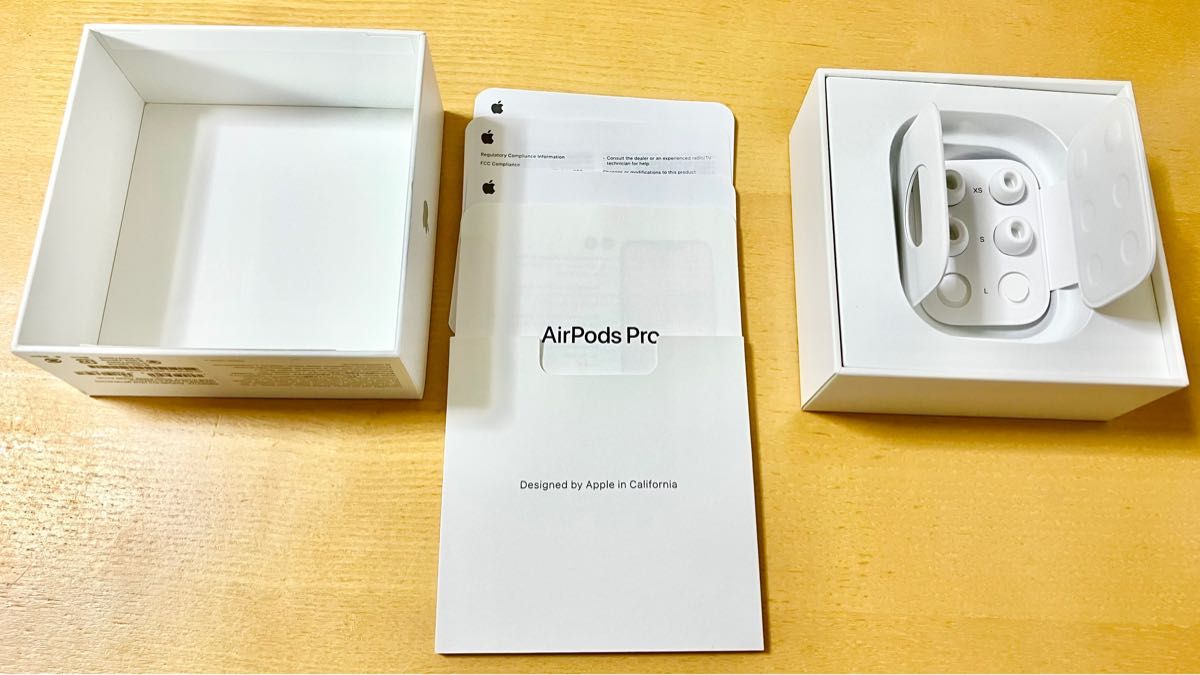 Apple AirPods Pro 第二世代純正品充電ケース、箱イヤーチップ付き