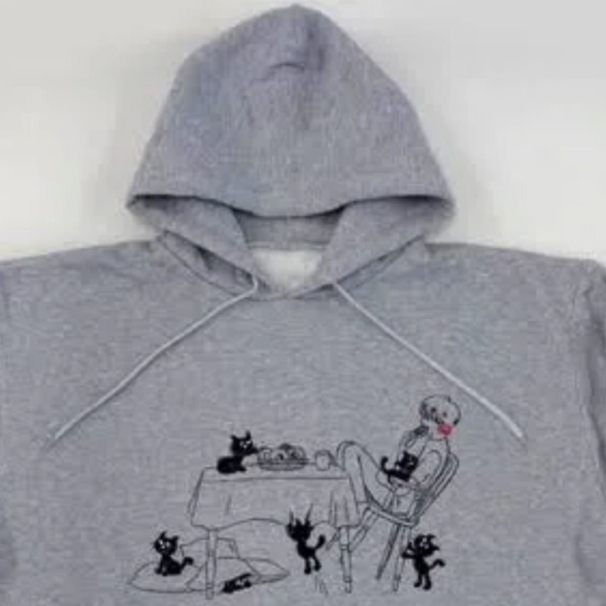 キヨ猫パーカー プルオーバー グレー 新品未使用 キヨ猫プルオーバー
