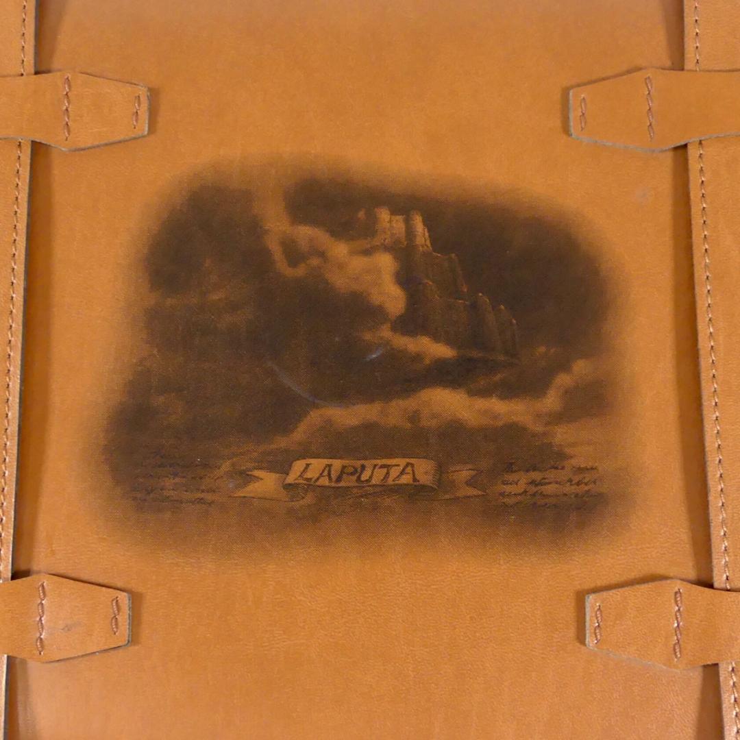 即決 天空の城ラピュタ レザーアンティーク風トランク ジブリ メンズ