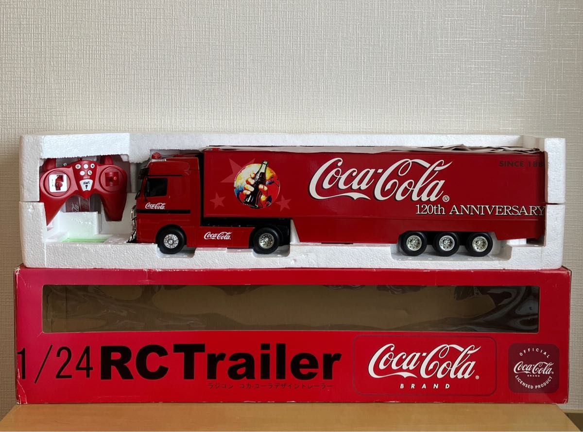 希少！ 特大 コカコーラ トレーラー ラジコン 全長70cm 120周年記念品