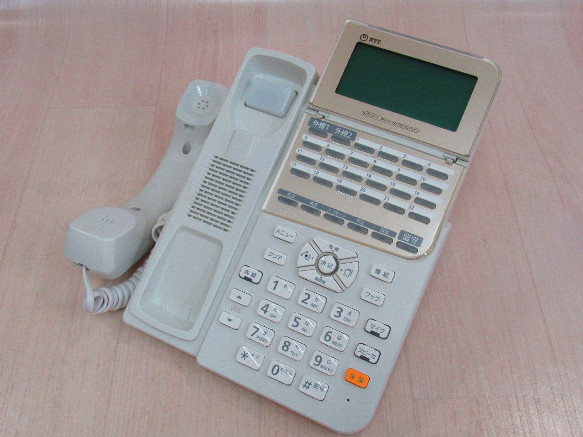 △ YA 6345 保証有 21年製 NTT αZX 24ボタンスター録音電話機 ZX