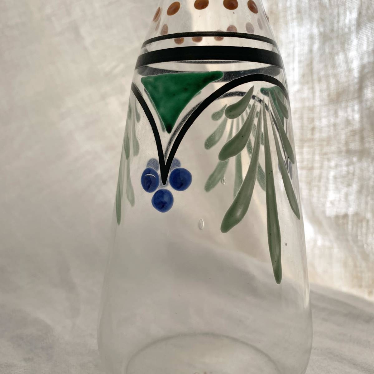 フランス19世紀 オパールガラス ホワイト水差しカップ付き フランス19