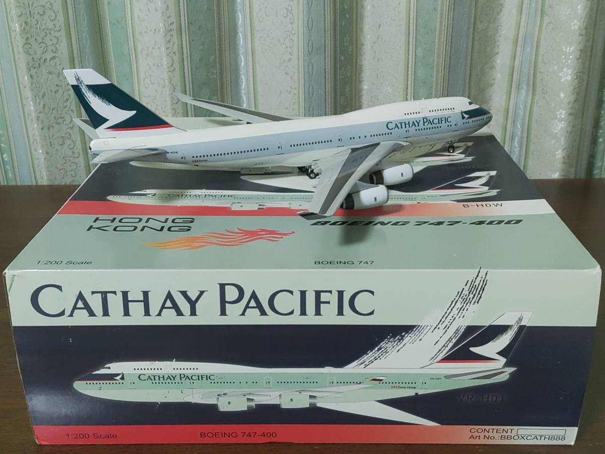 Yahoo!オークション - 1/200【BBOX】キャセイパシフィック航空 B747-40