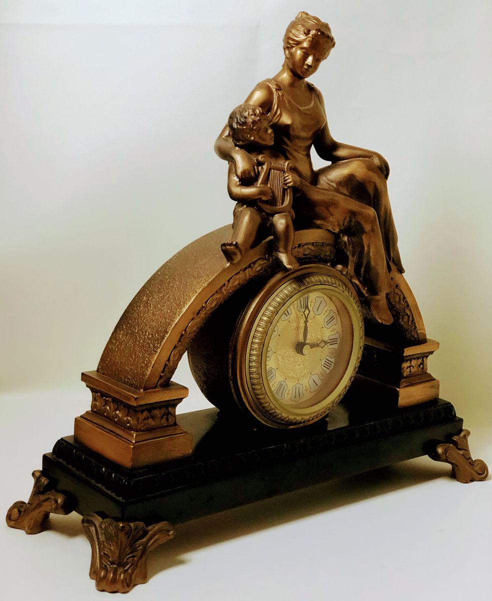 CITIZEN 置時計 ブロンズ像 昭和レトロ シチズン CITIZEN ブロンズ像