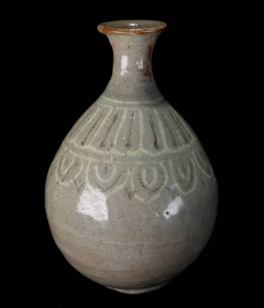 朝鮮美術 李朝 高麗白磁 徳利 V R7998 朝鮮美術 李朝 高麗白磁 徳利