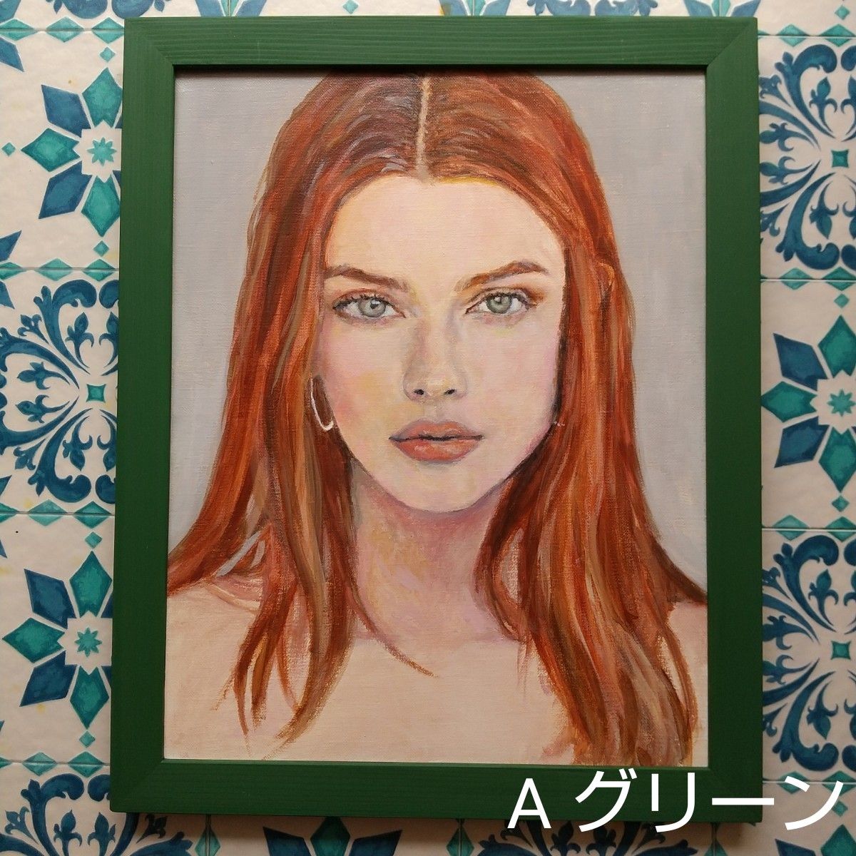 油絵 絵画 絵 インテリア 額付(銀) F6-202023 人物 女性像 油絵 絵画