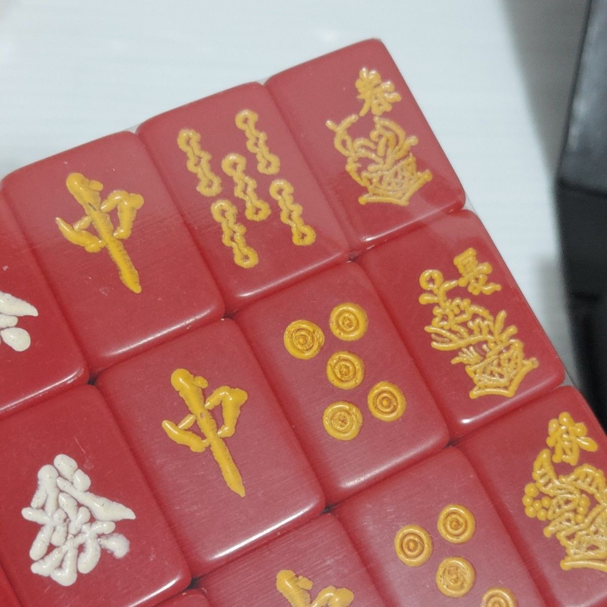 未使用品】 天龍社 特選仕上 麻雀牌 背面竹 未使用品】 天龍社 特選