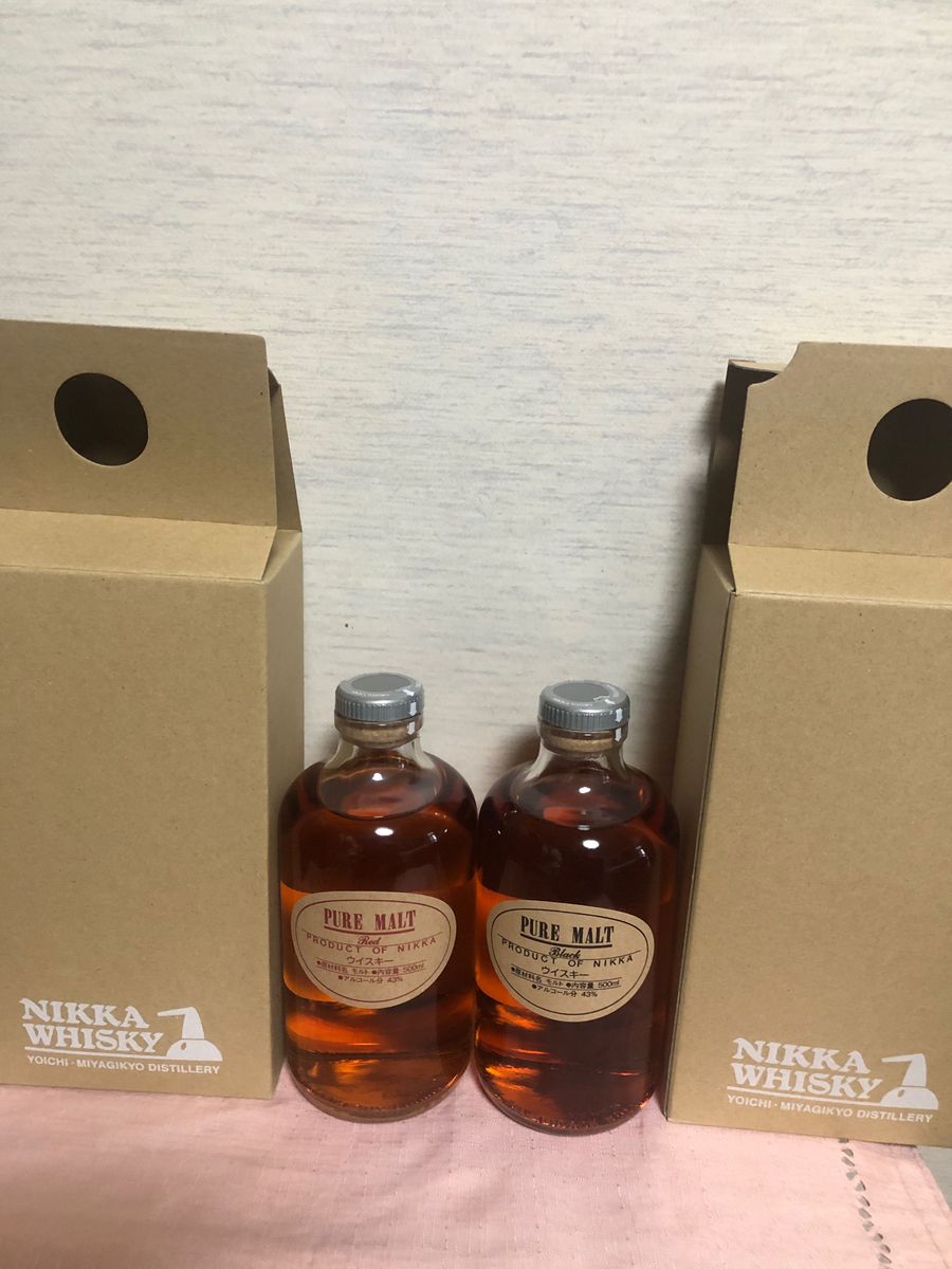 珍しいこだわりモルト 】 ニッカ ピュアモルト レッド＆ブラック蒸留所