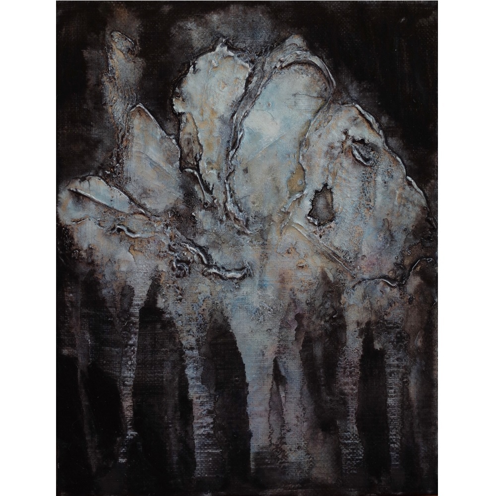 内野隆文 抽象画 絵画 F0号 アート作品 現代美術 キャンバス 真作