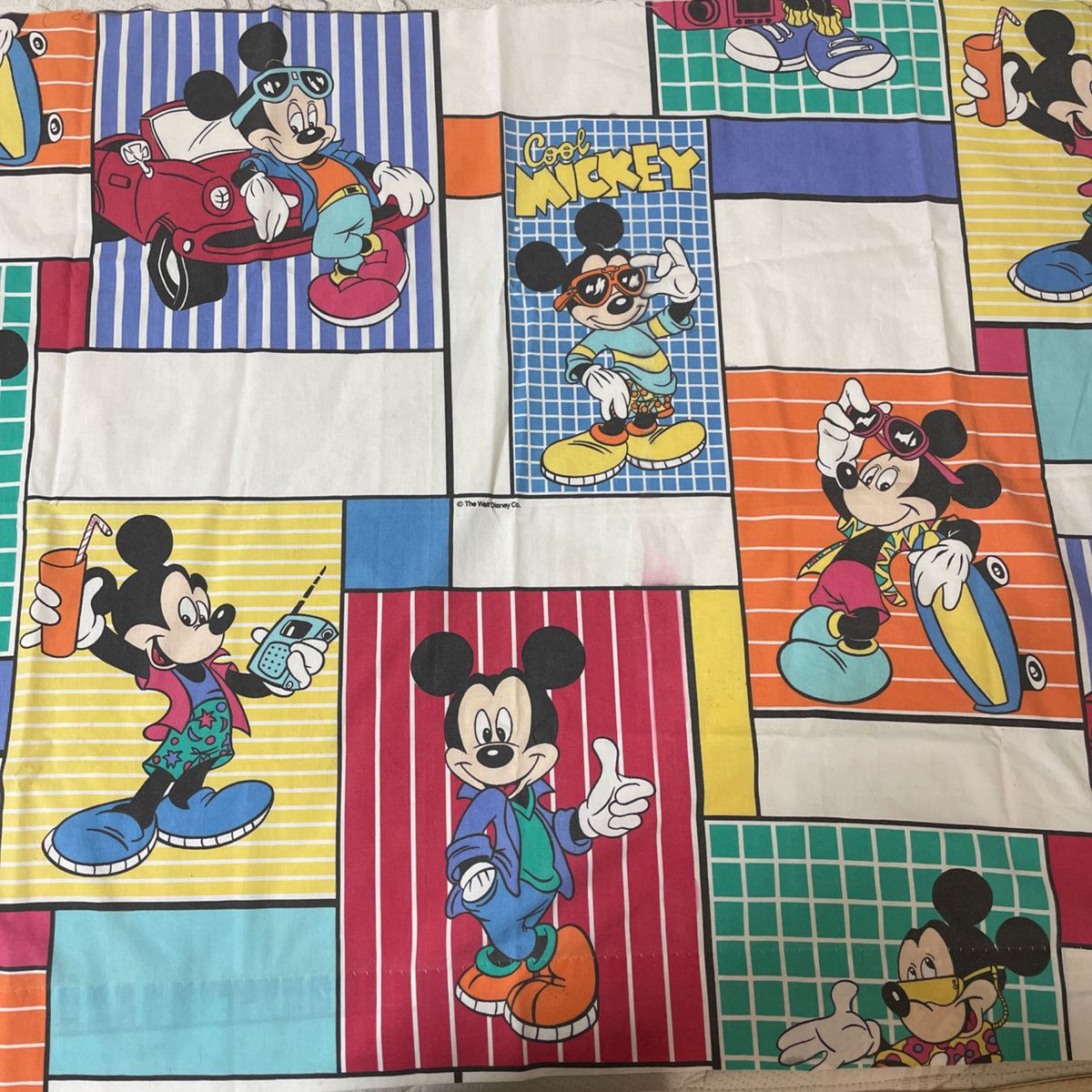 最終値下げ済み USA ディズニー USED ヴィンテージシーツ 生地ハギレ