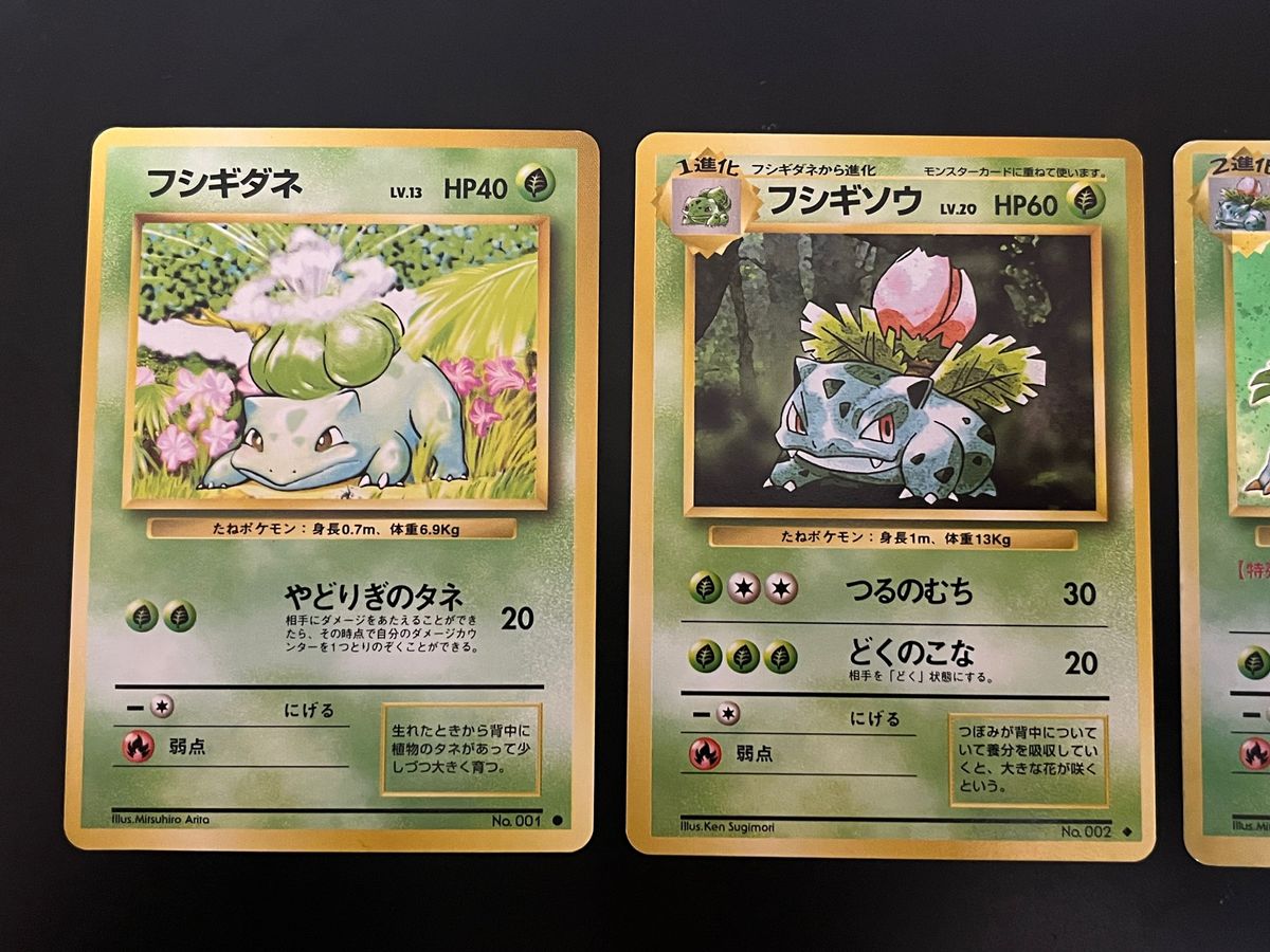 フシギダネ・フシギソウ・フシギバナセット ポケモンカード 旧裏