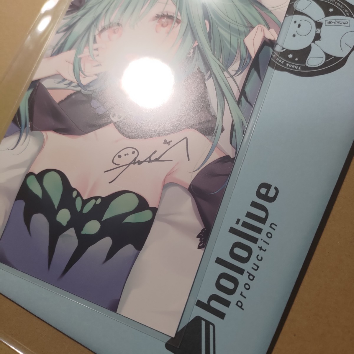 潤羽るしあ 活動二周年記念 直筆サイン入りポストカード ホロライブ