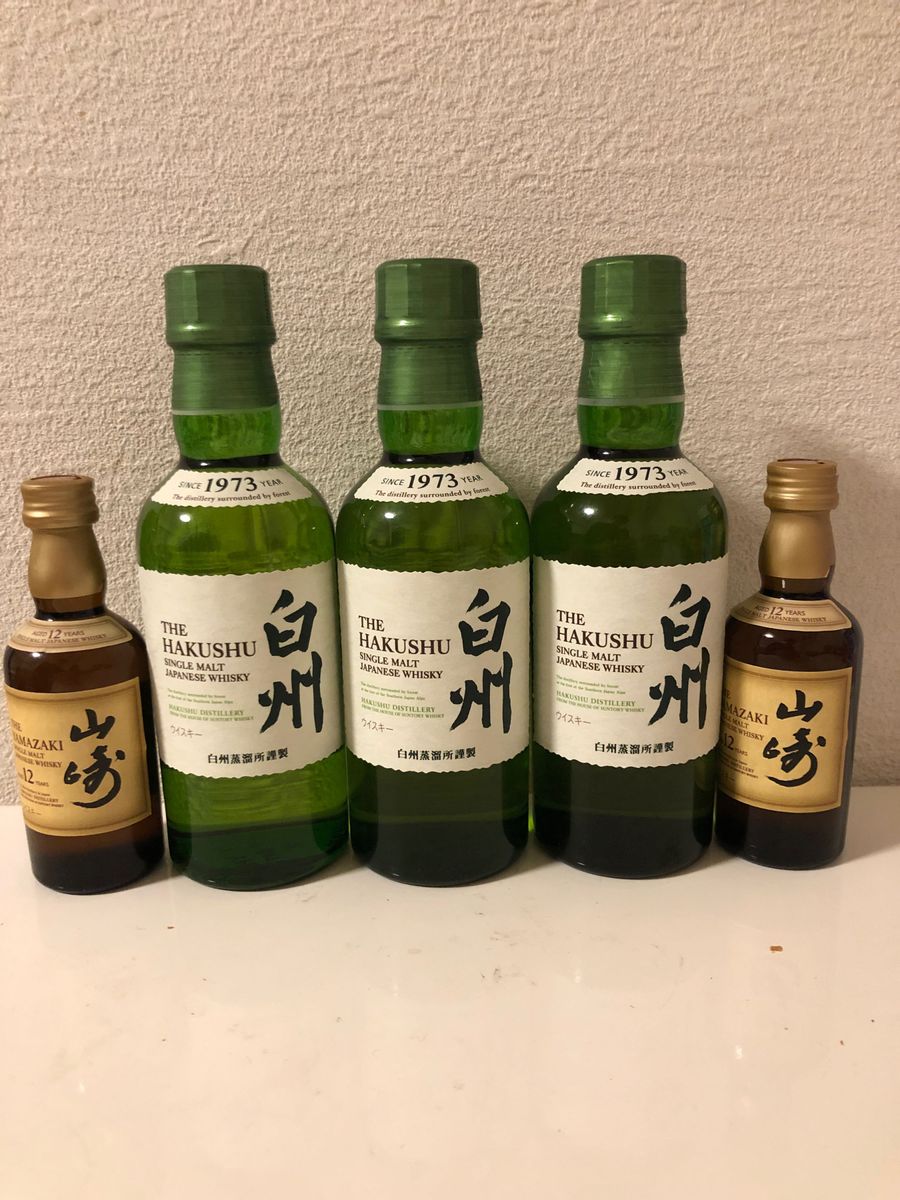 山崎NV 5本セット180mlミニボトル