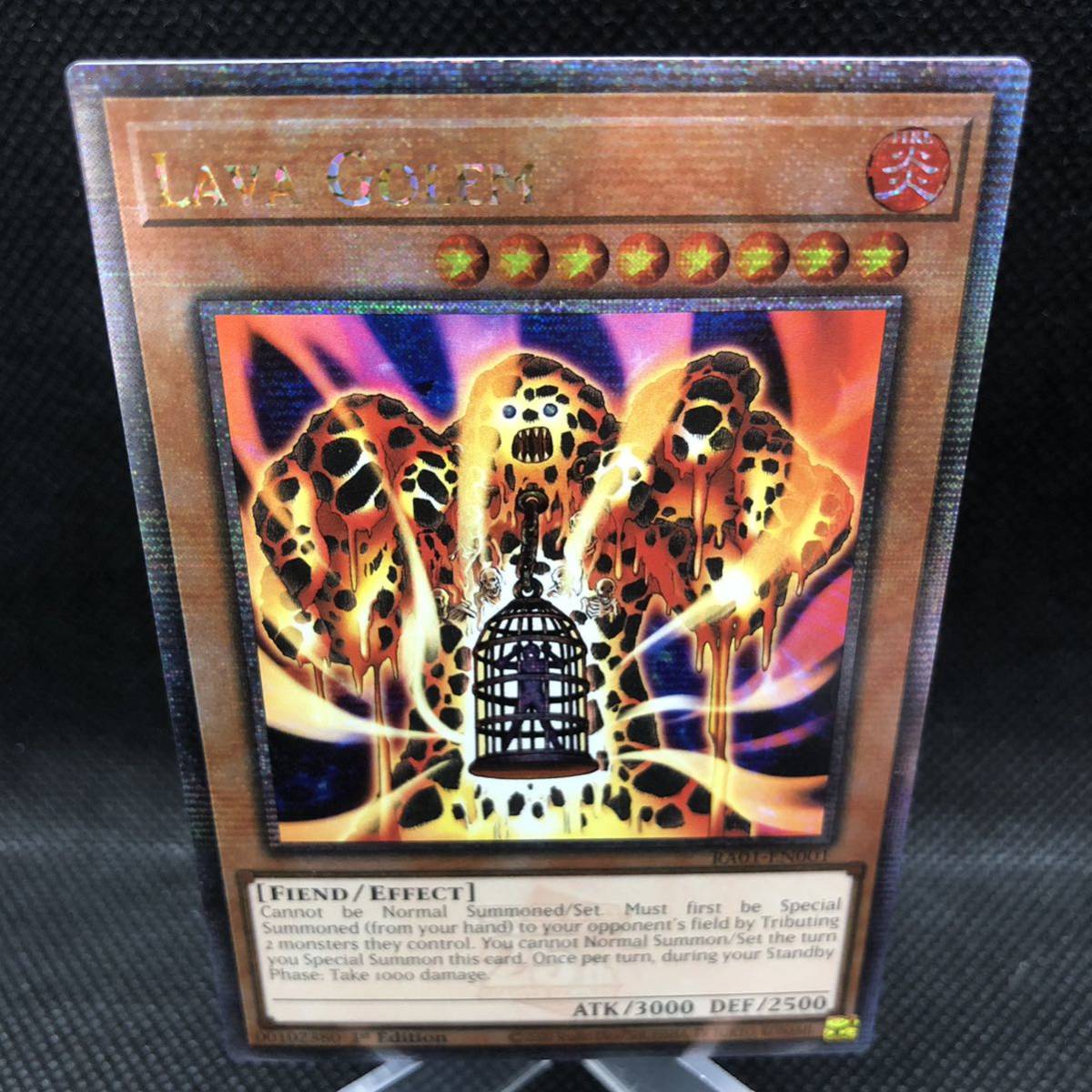 遊戯王 英語版 溶岩魔神ラヴァ・ゴーレム 25thレア RA01 北米版 予約