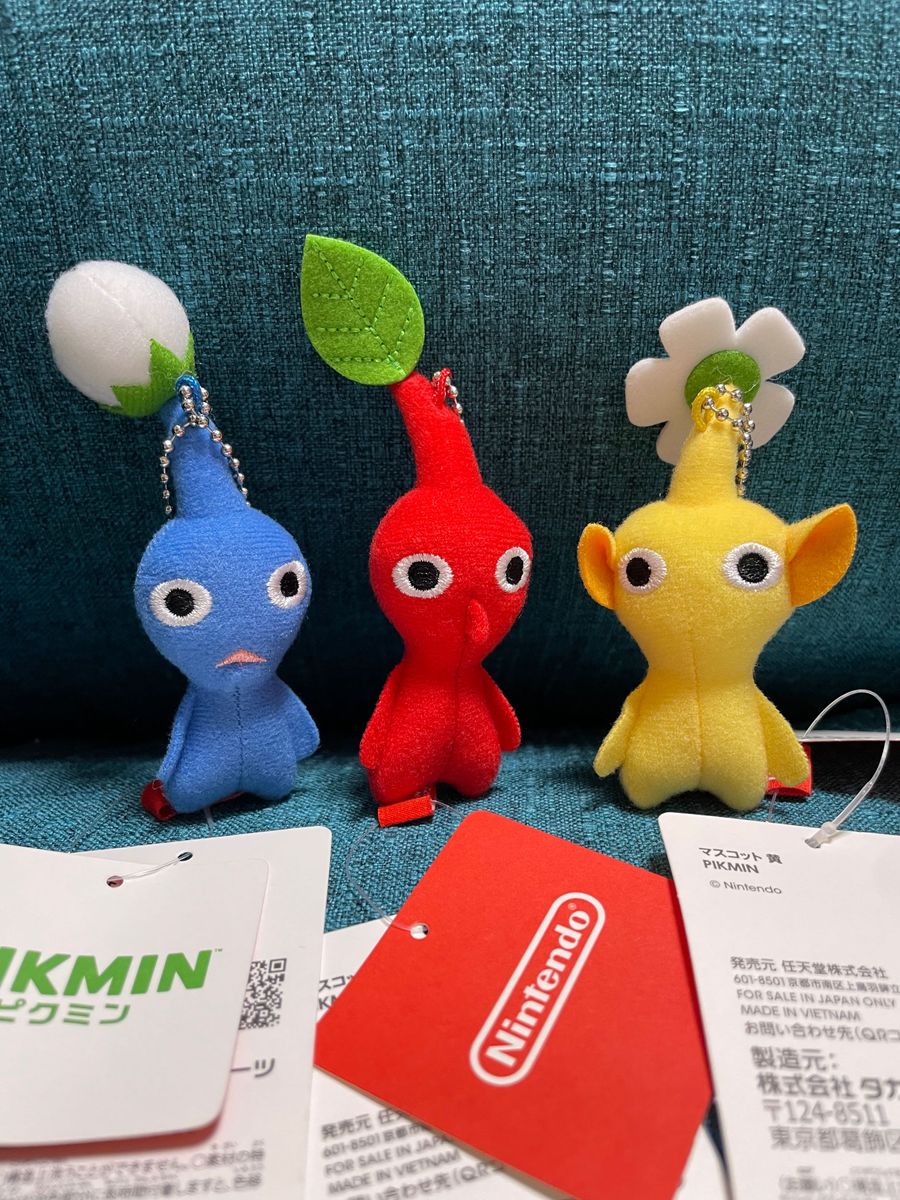 ピクミン マスコット キーホルダー 青 赤 黄 ニンテンドーショップ