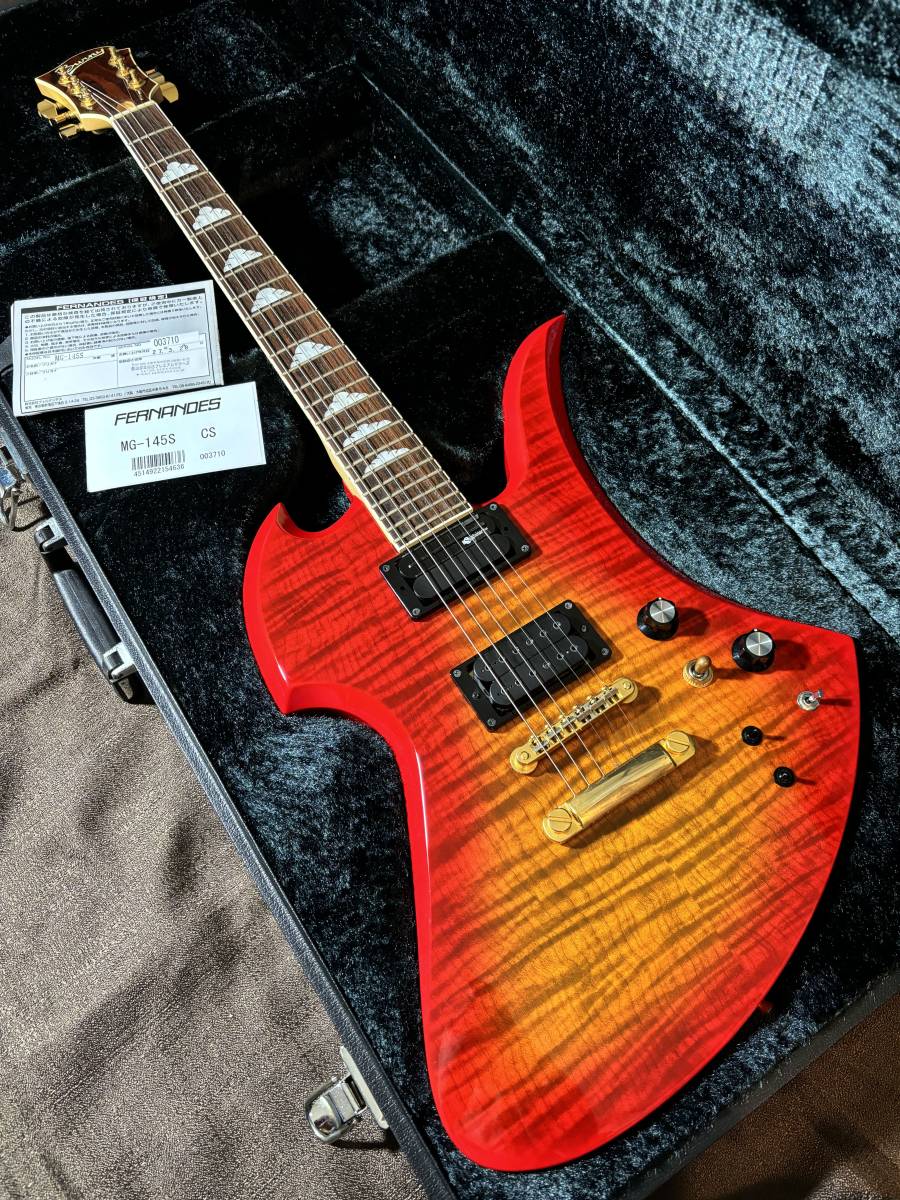 Burny MG-145S Cherry Sunburst hideモデル BURNY MG-145S CS hide