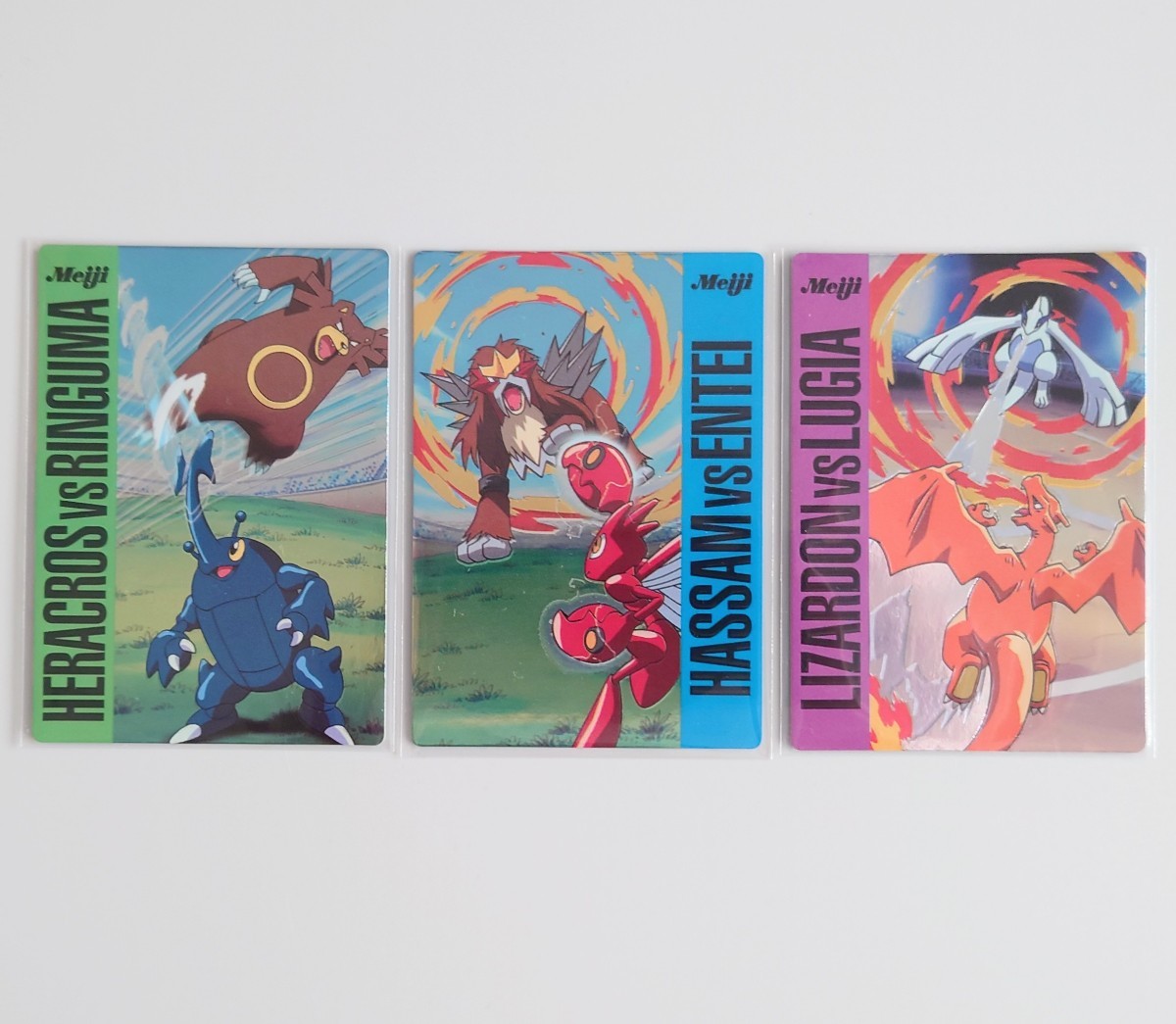 Meiji ポケモン ゲットカード リザードンvsルギア 紫バージョン Meiji
