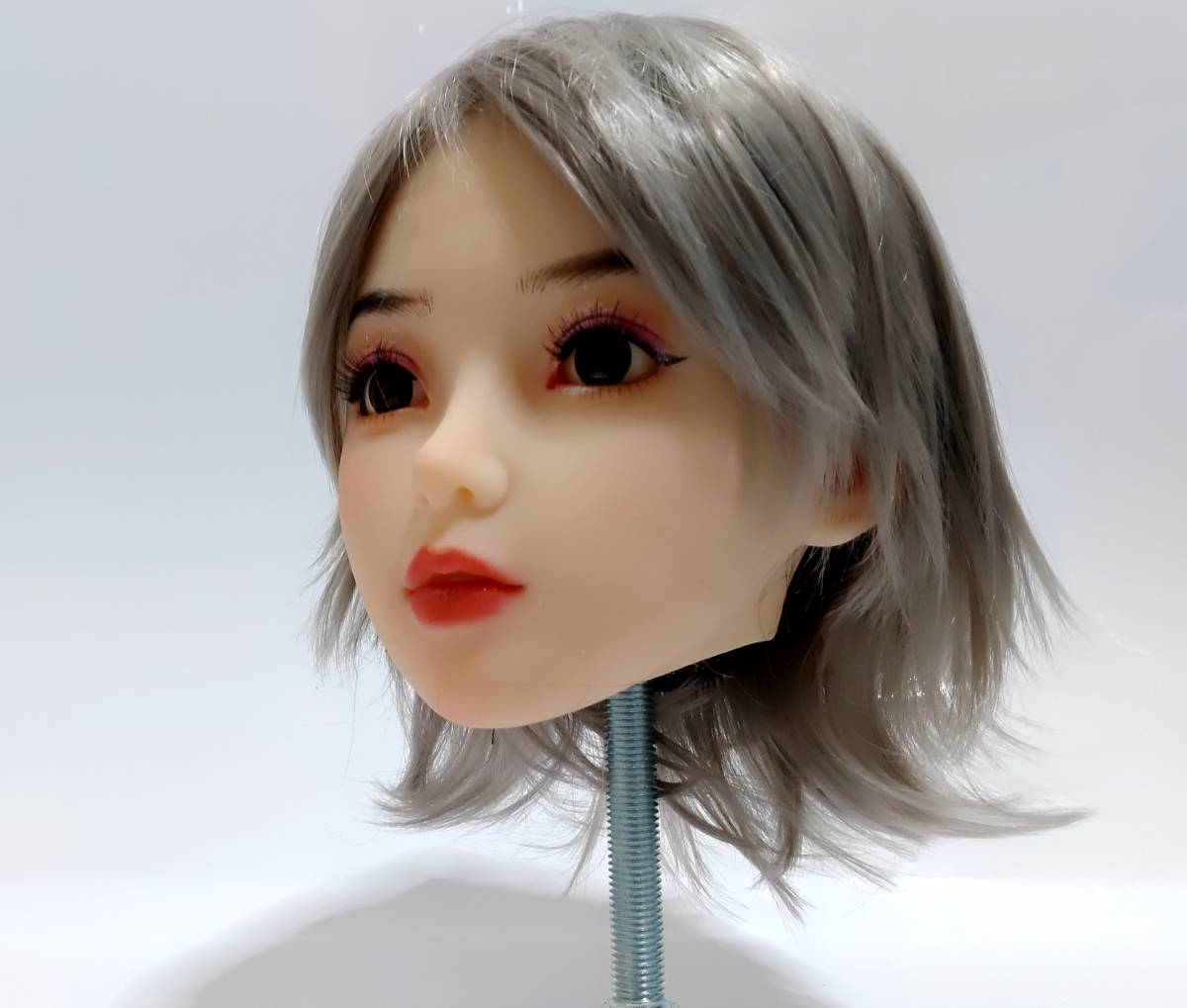 リアルマネキンヘッド ドールヘッド 等身大 シリコン 化粧練習用