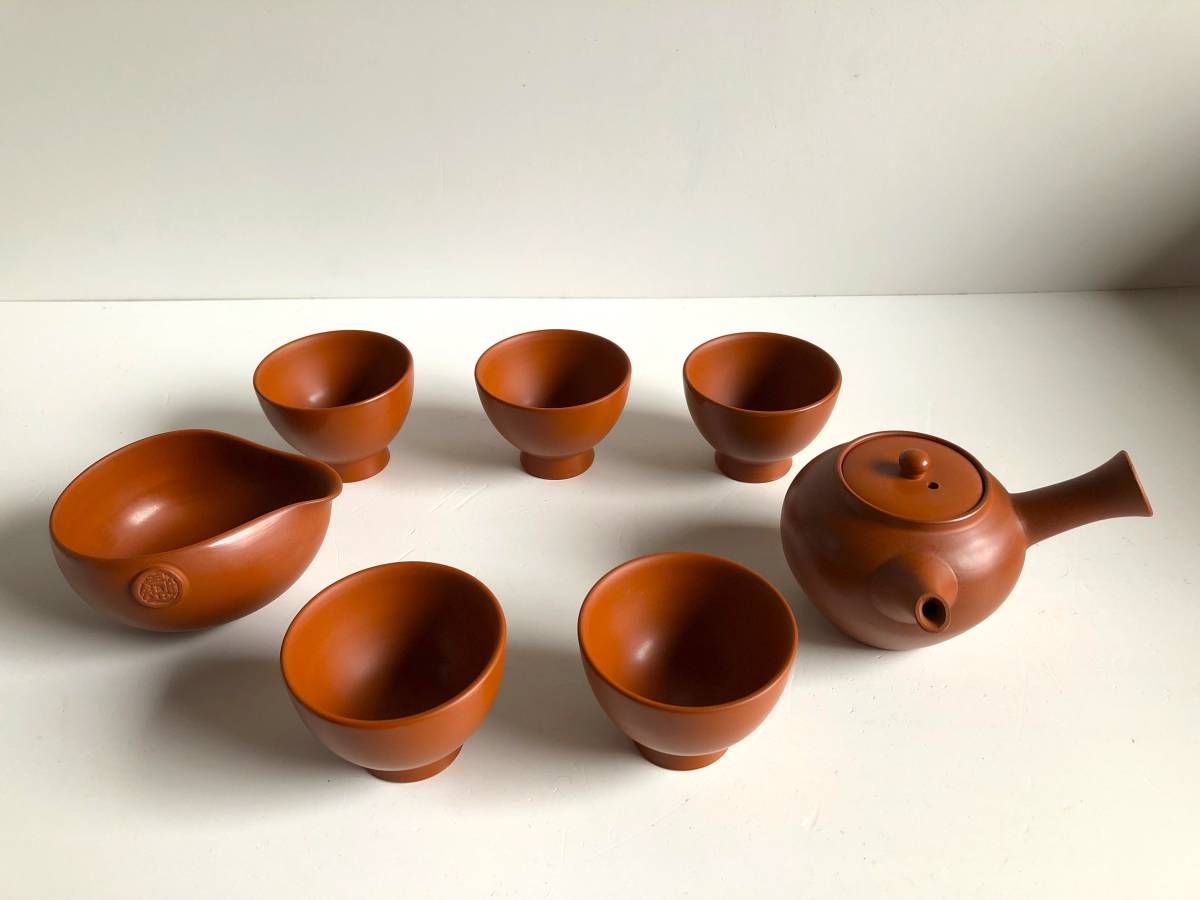 丸山金水 佐渡 無名異焼 茶器揃え 湯呑×5 急須 湯冷まし｜Yahoo!フリマ