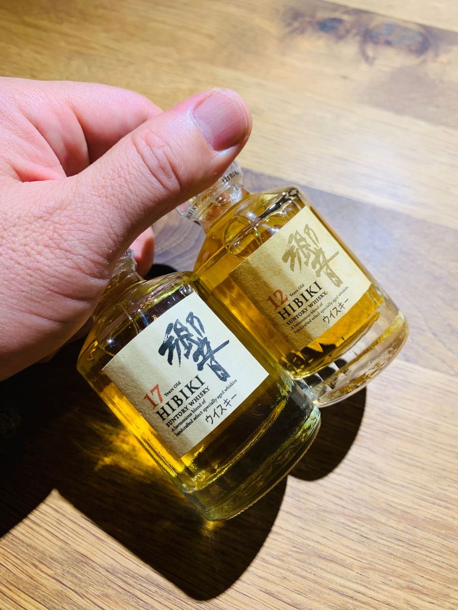 ケース内保存まあまあ美品】響17年 響12年 ミニボトル 2本セット