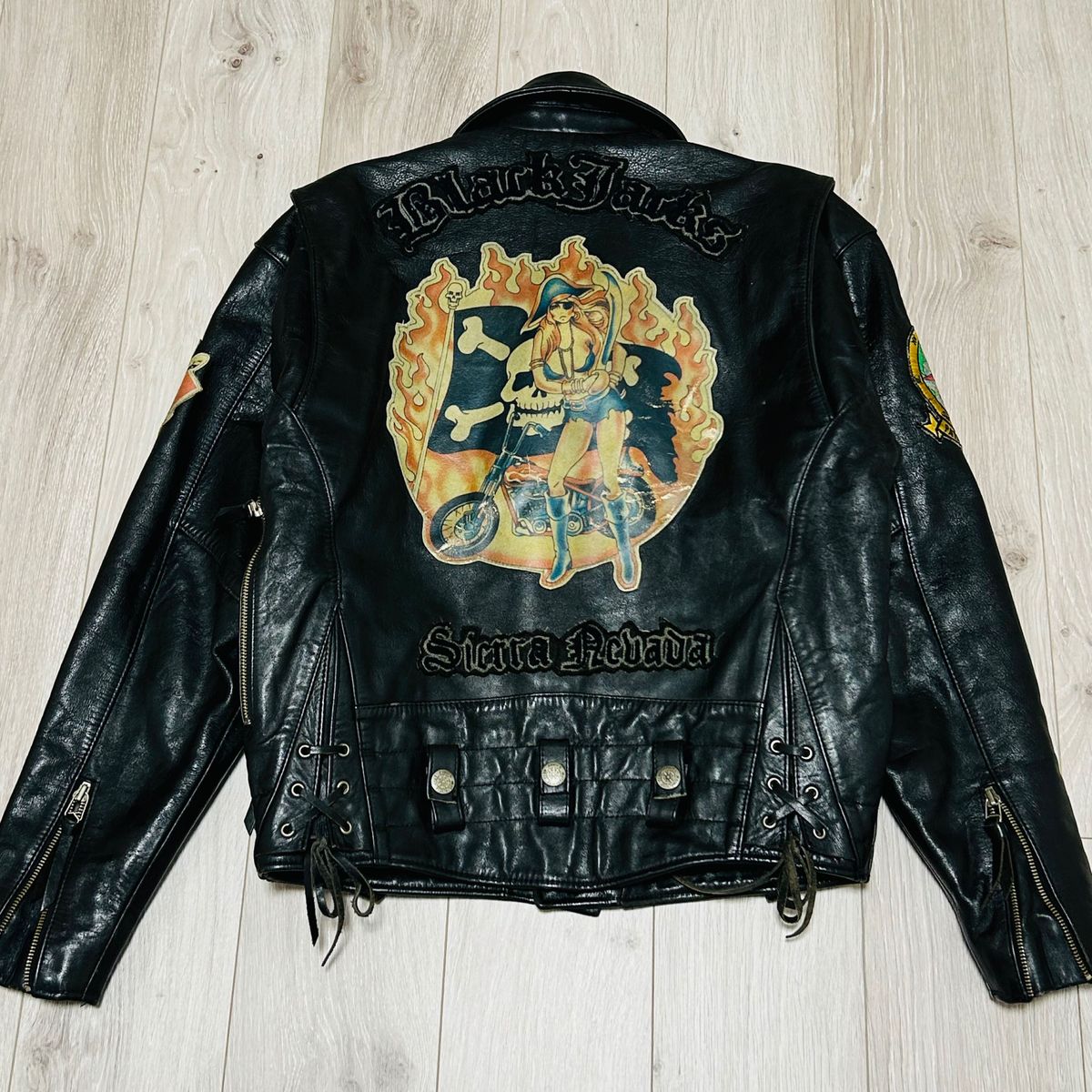 希少】アヴィレックス ダブルライダース レザージャケット S ブラック