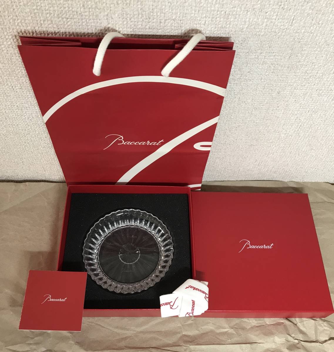 Baccarat バカラ クリスタル プレート（未使用・箱付き） 未使用