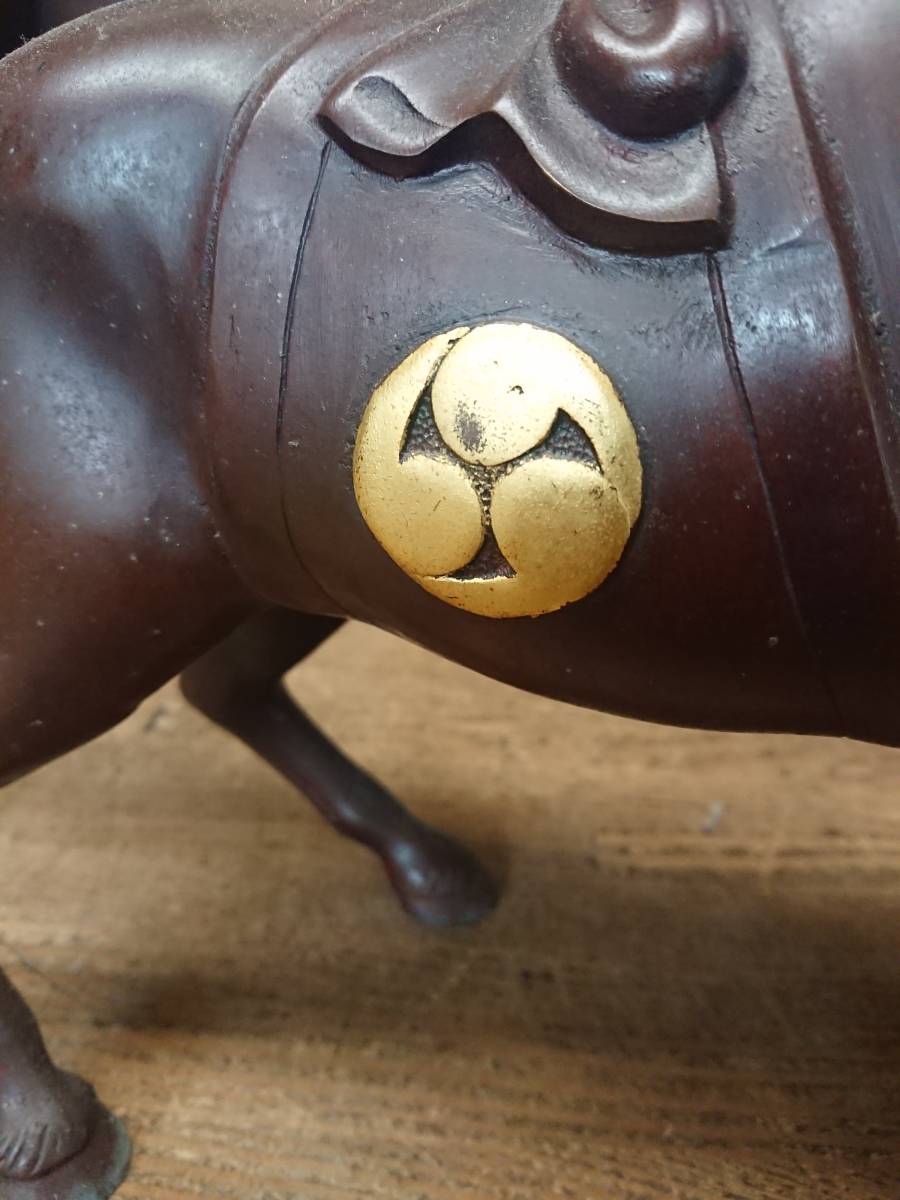 北村西望「躍進」ブロンズ象 干支 午 馬 金色 干支 馬 午 2025年最新