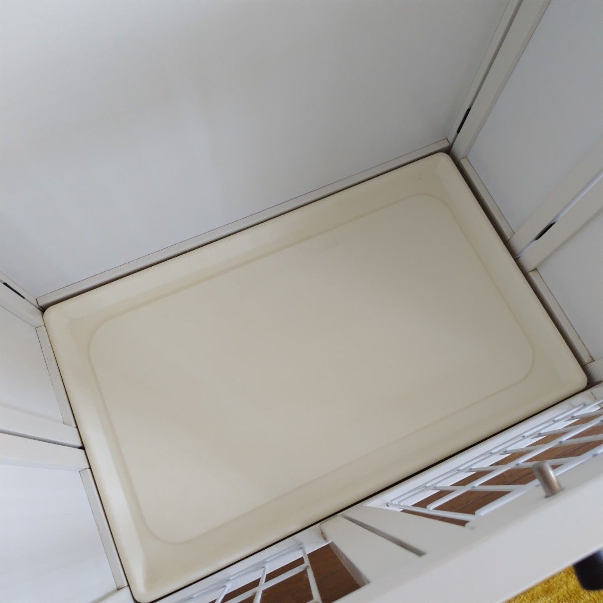 木製 おやすみルームケージ M 白／ホワイト 小型犬 ペットサークル