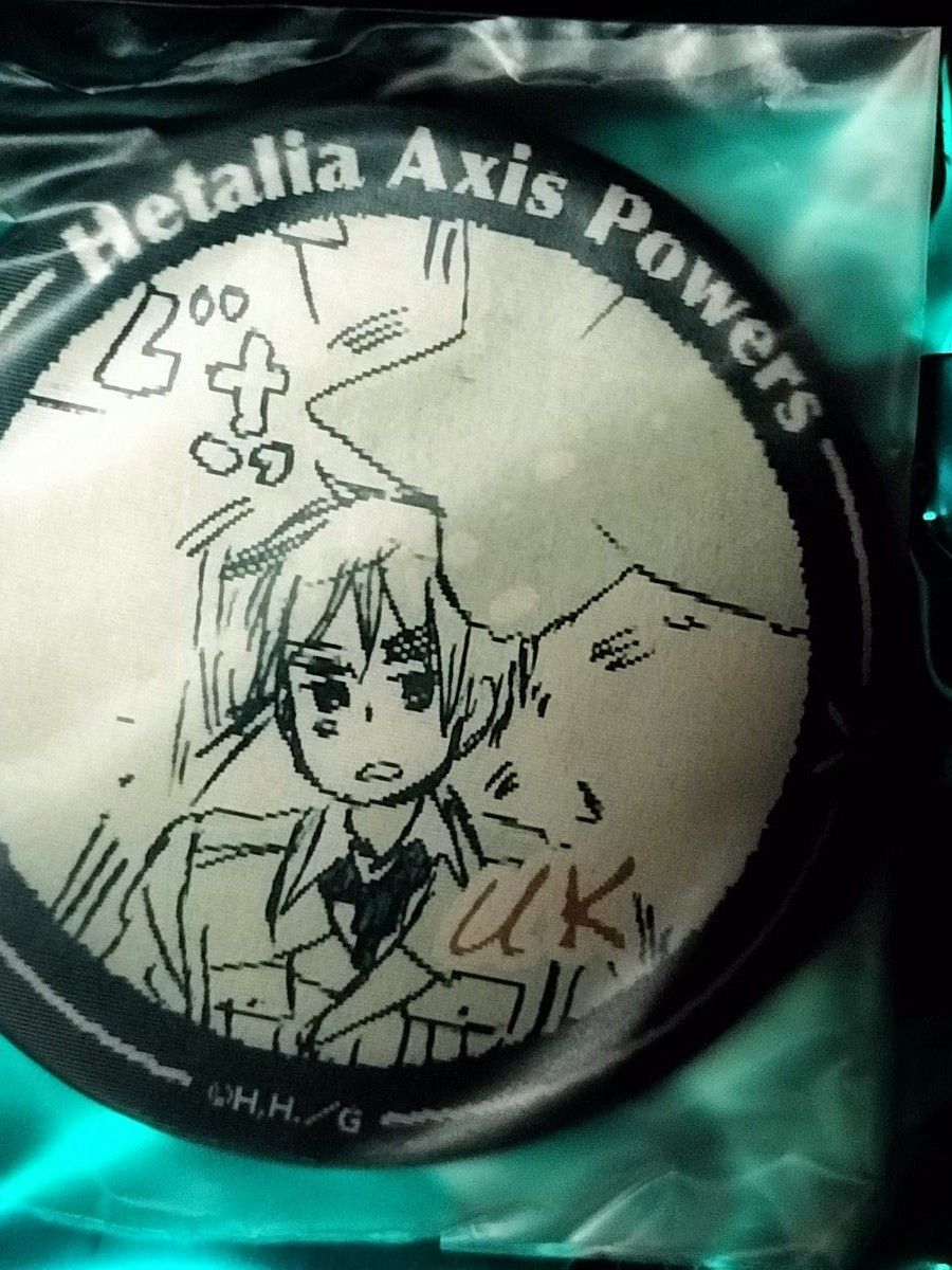 ヘタリア アニメガ チェンジング 缶バッジ イギリス 日本 しちへんげだ