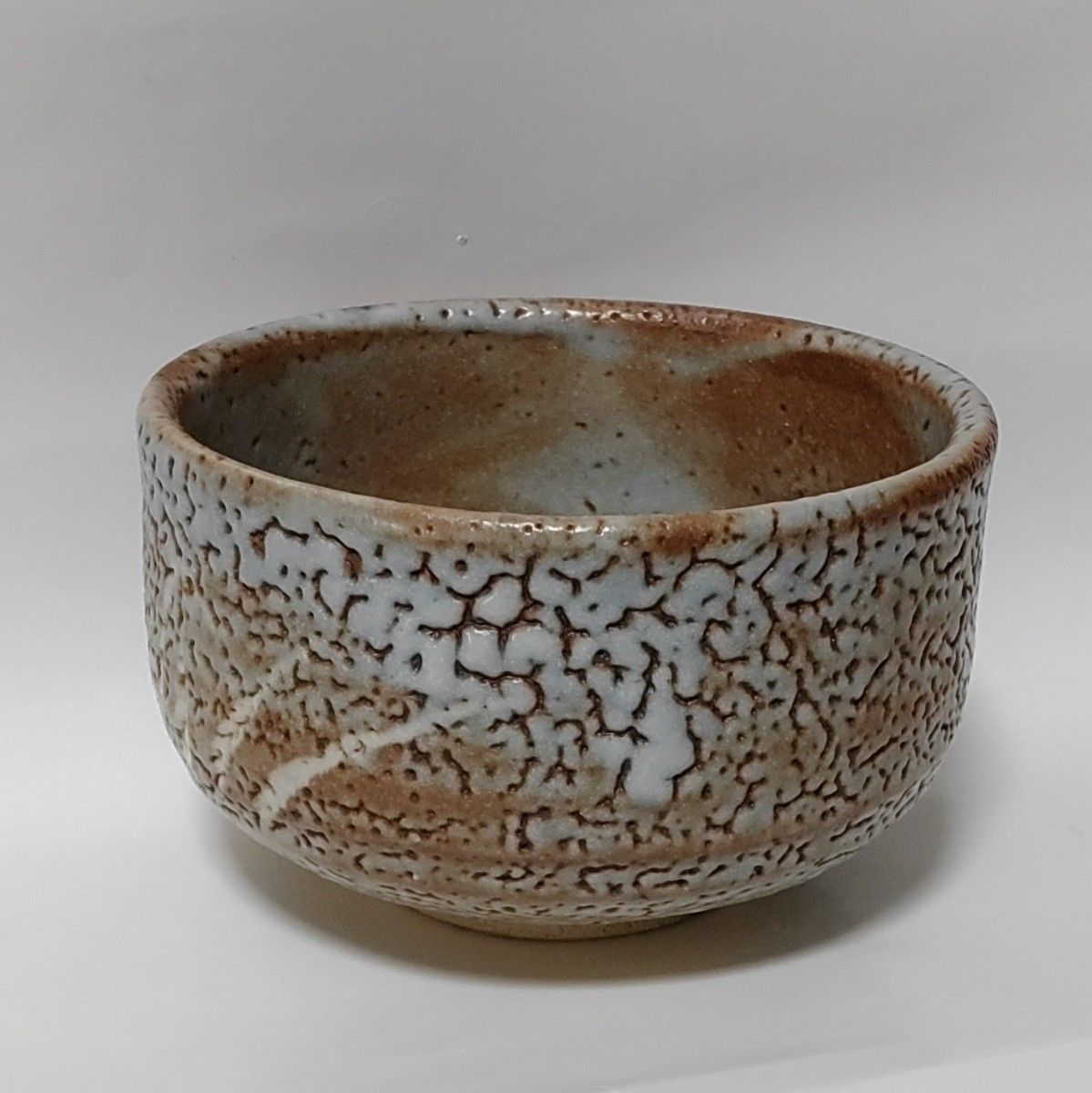 即決送料無料】秀山窯造 鼠志野茶碗 ys6968592; 菊泉窯造 志野茶碗（