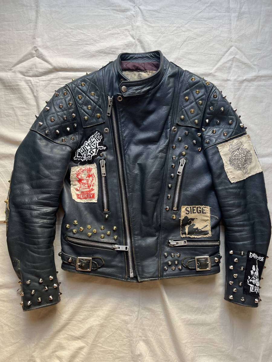 Wolf Leather ウルフレザー 鋲ジャン モンザ ライダース Ripcord