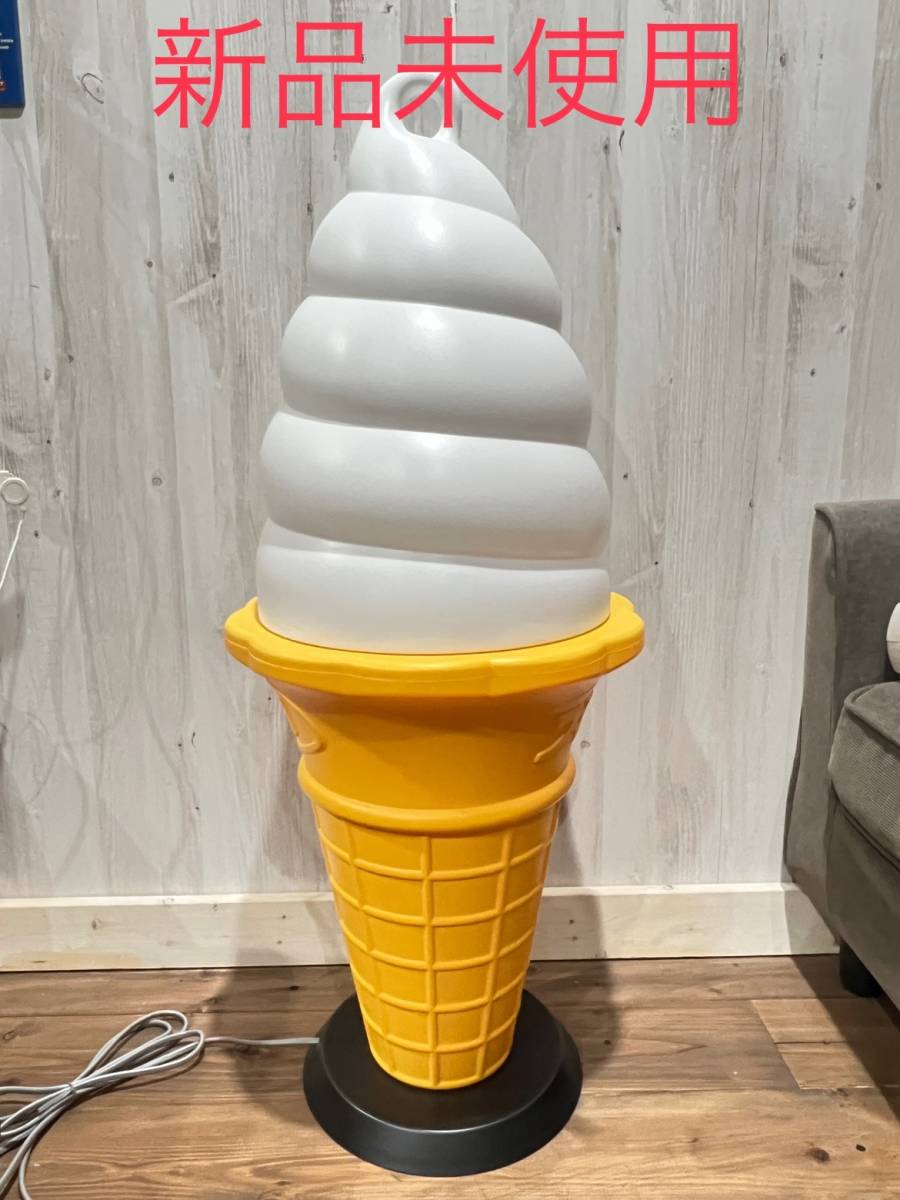□中古品 ソフトクリームスタンド スジャータ TOMI 照明 看板