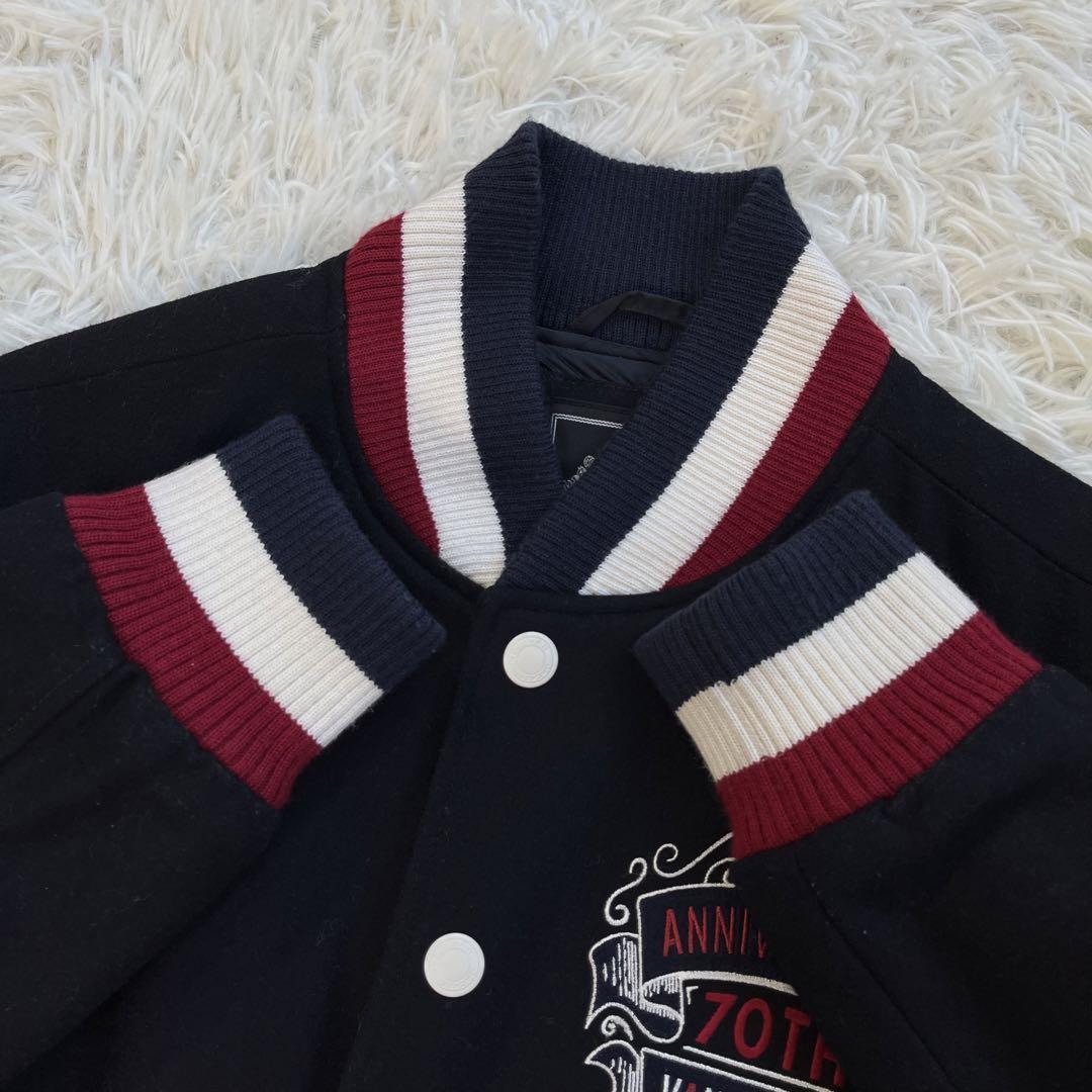 美品・70周年モデル】ヴァンジャケット/VAN jac スタジャン メルトン