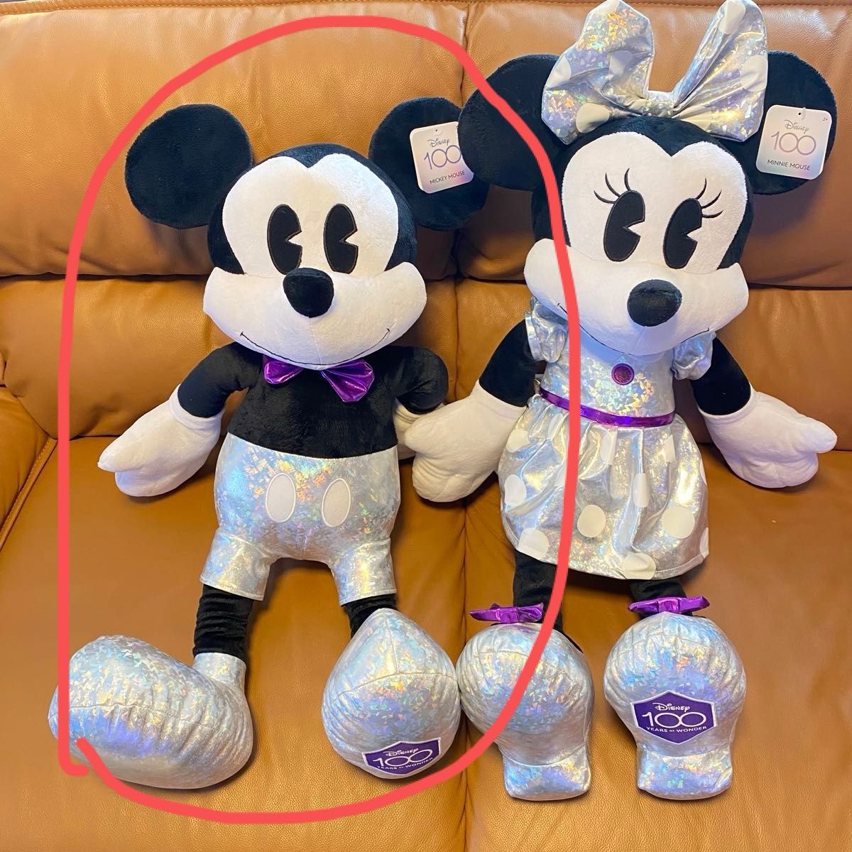 コストコ ミッキーマウス ぬいぐるみ 大きい ホワイト 100サイズ