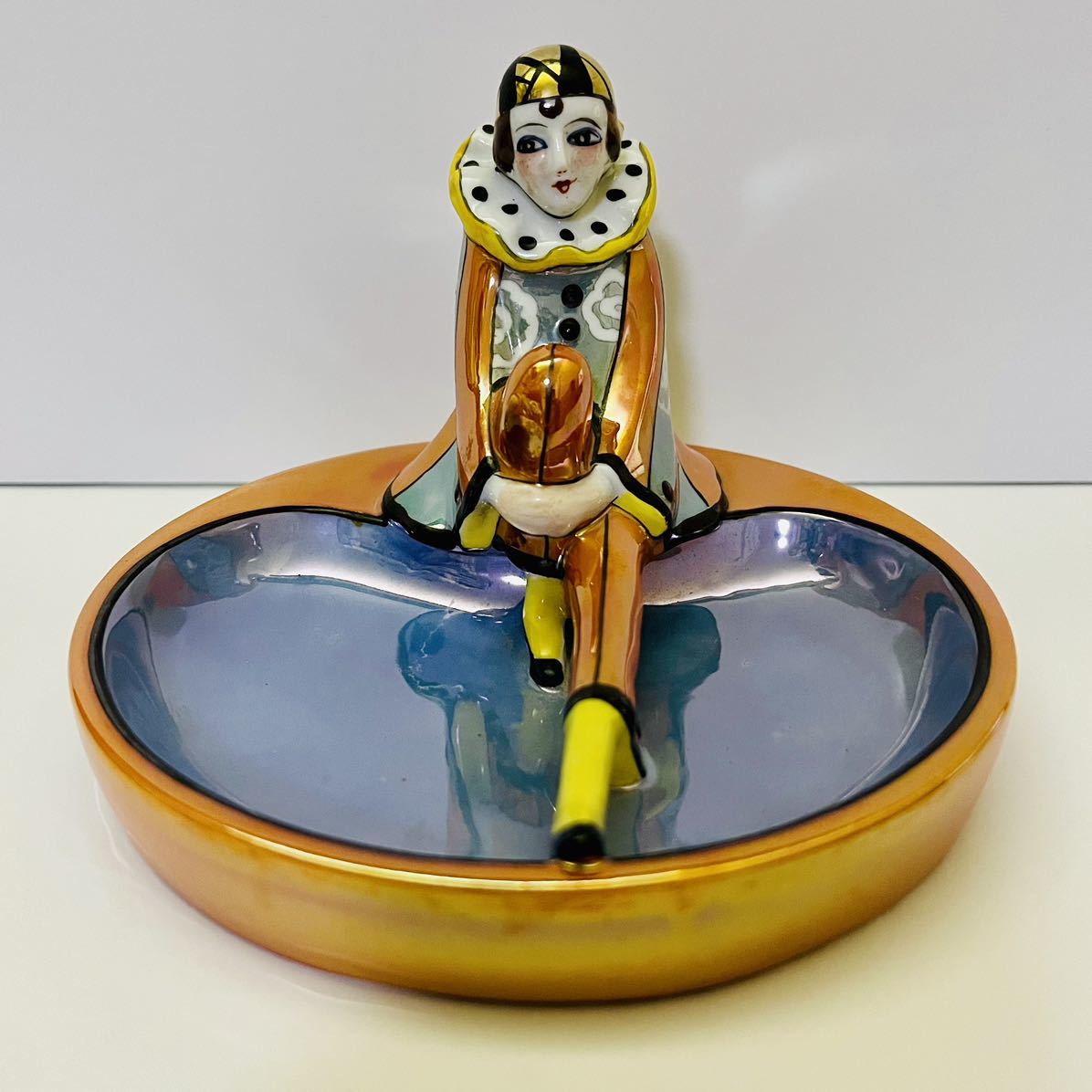 オールドノリタケ アールデコ デコレディ ラスター彩 小物入れ